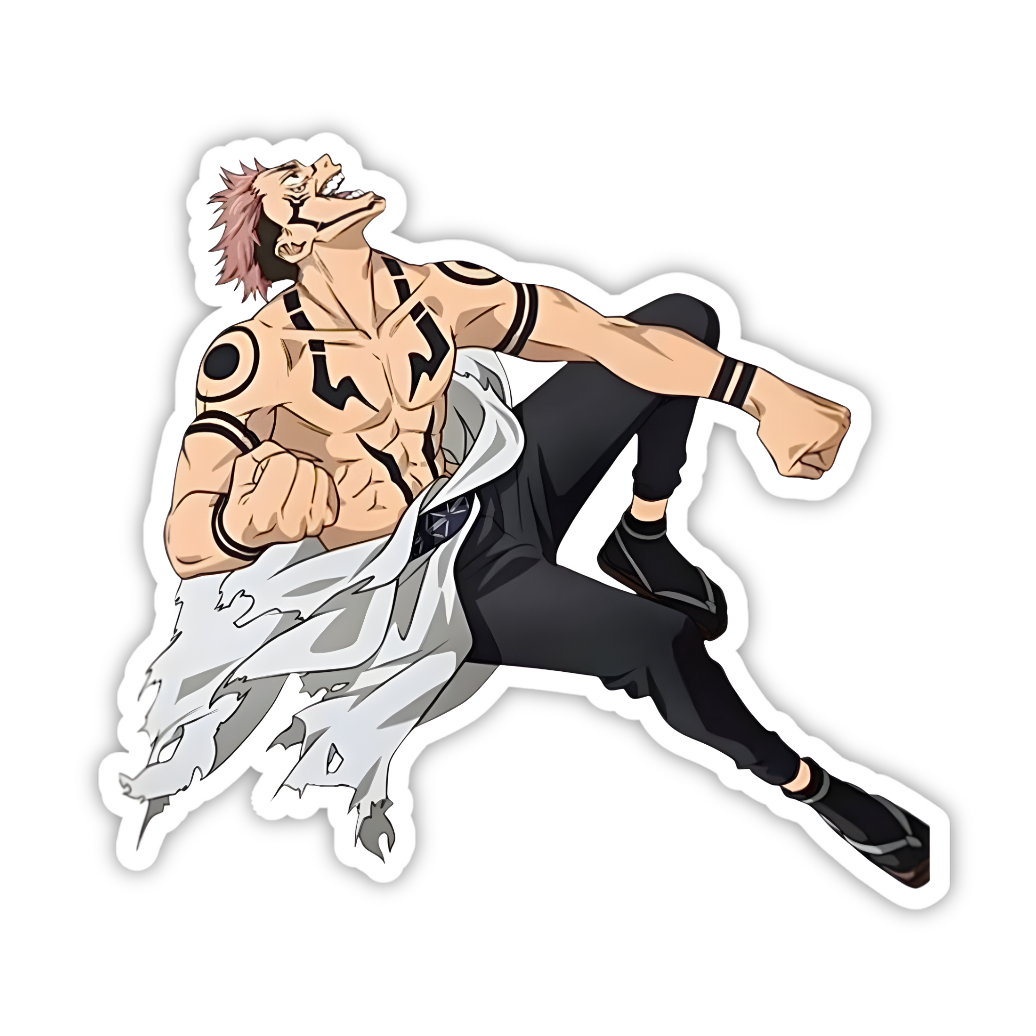 Inosuke Hashibira Kick Pose Sticker