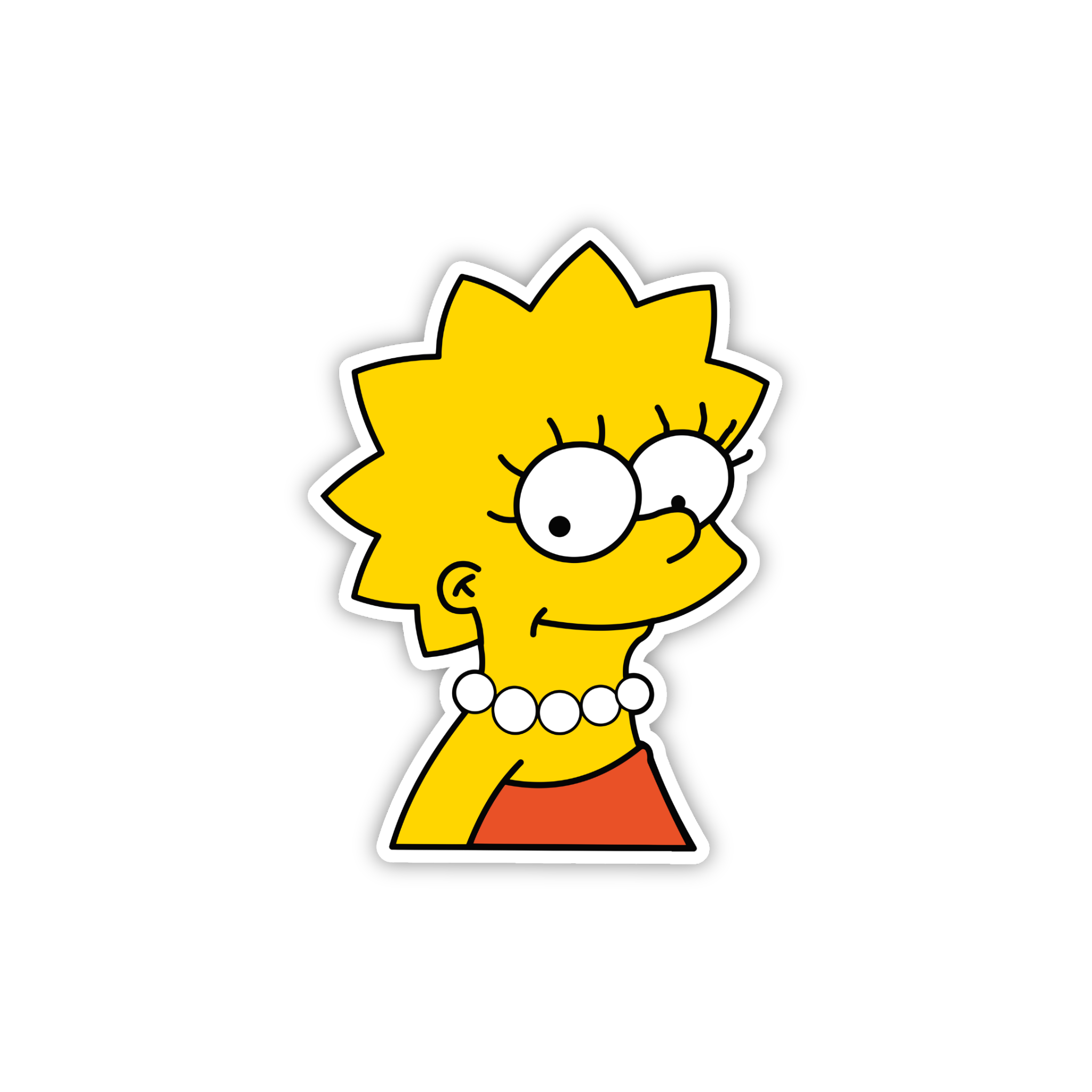 Animated Yellow Family Pose 65 Cartoon Sticker