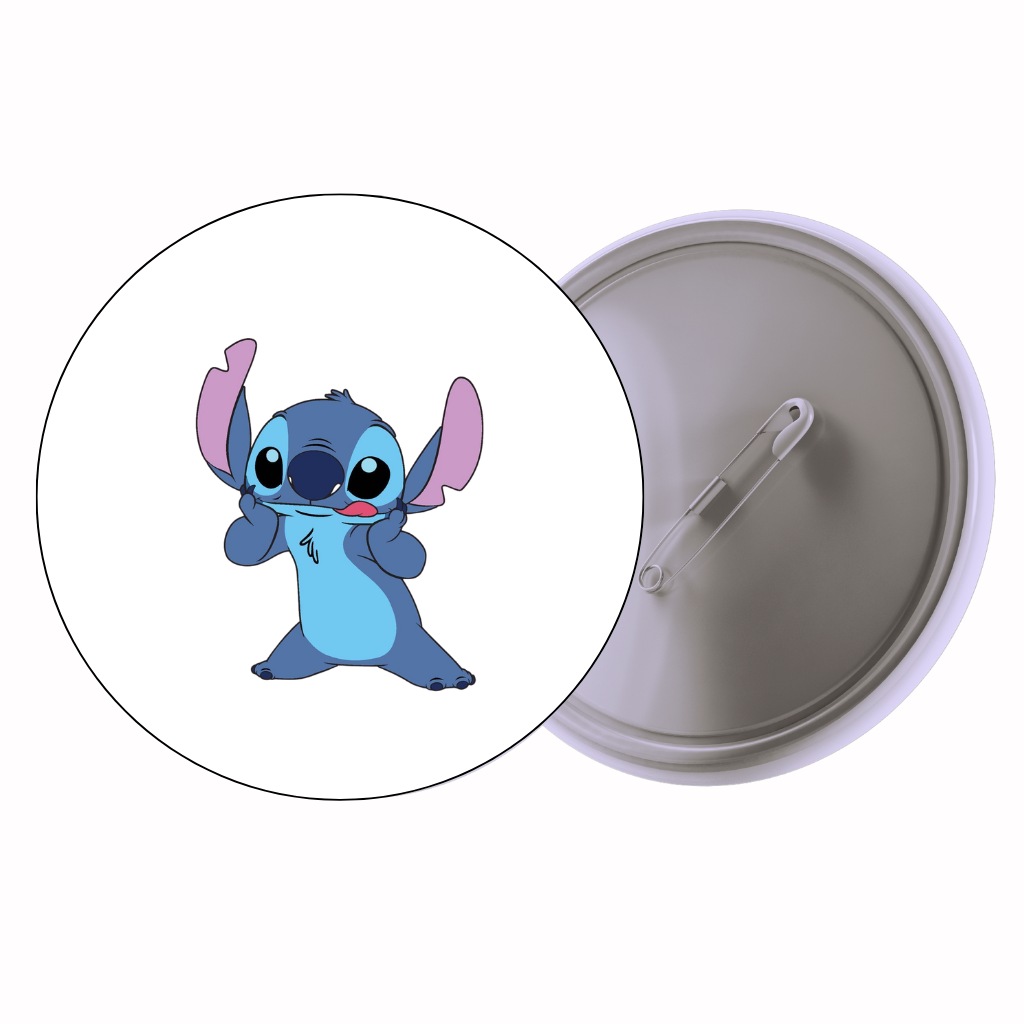 Blue Alien Small Cute Pin Badge | Cartoon Badge for Bags & Jackets (2 Sizes)