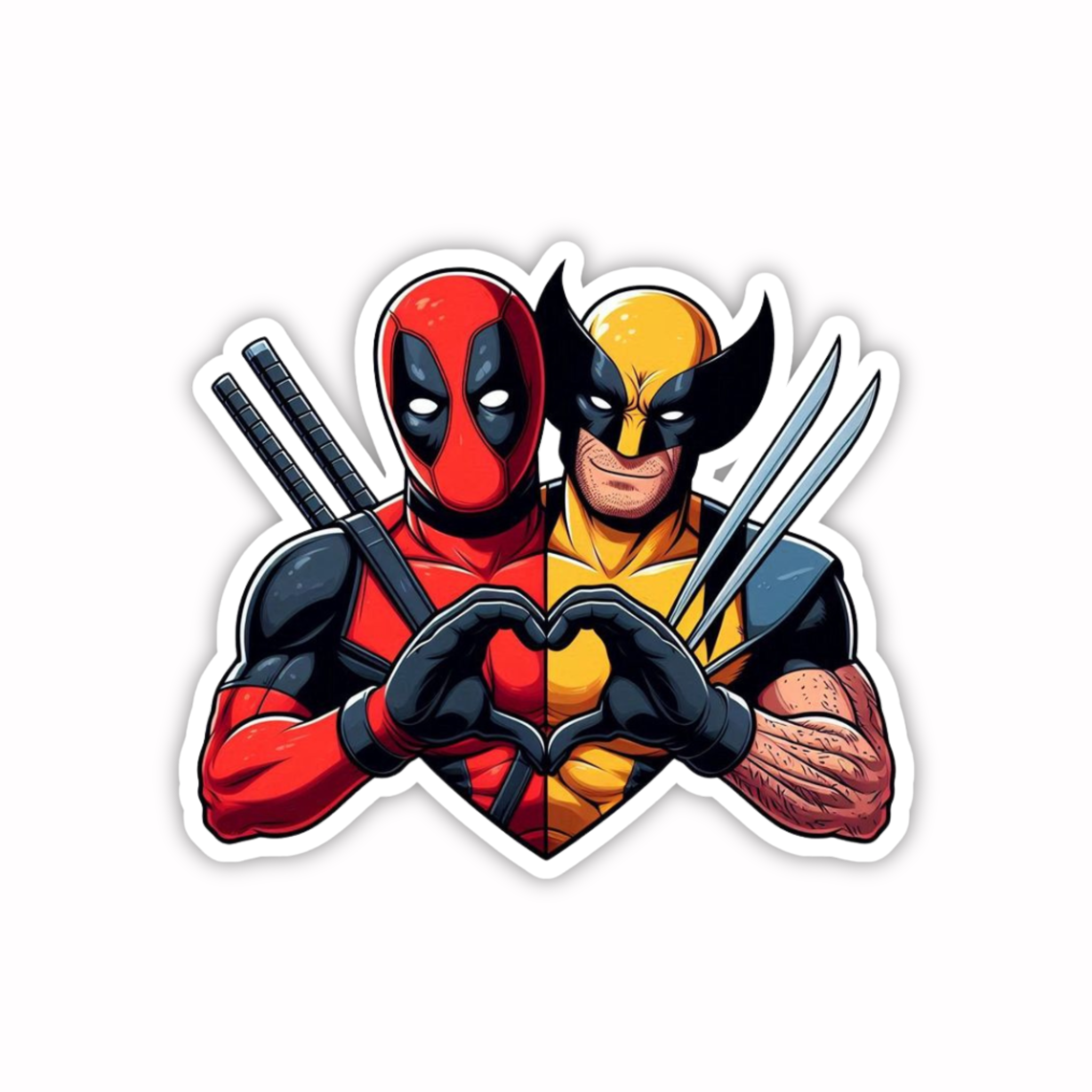 Deadpool Wolverine Team Sticker