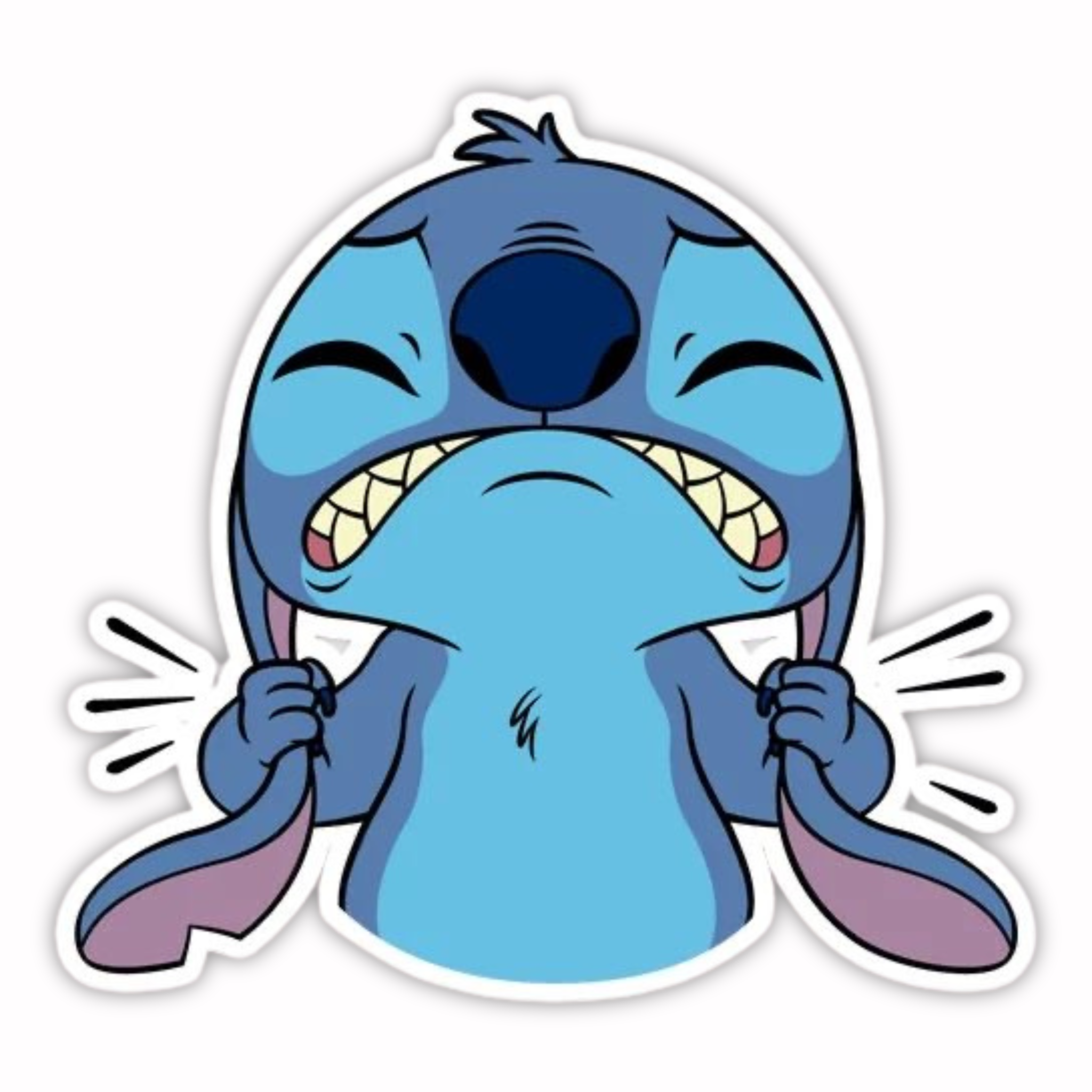 Stitch Angry Face Sticker