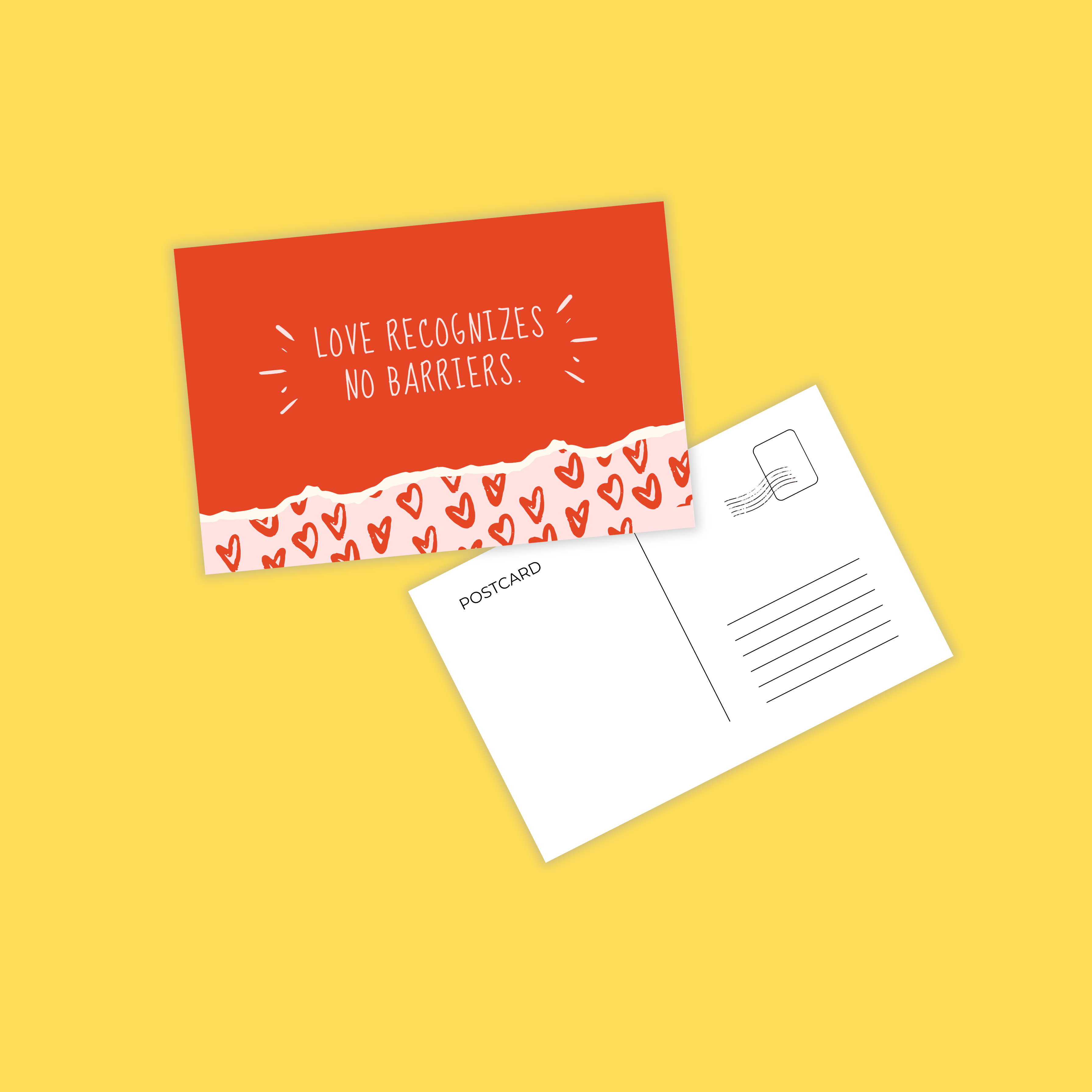 Set of 5 Love Postcards