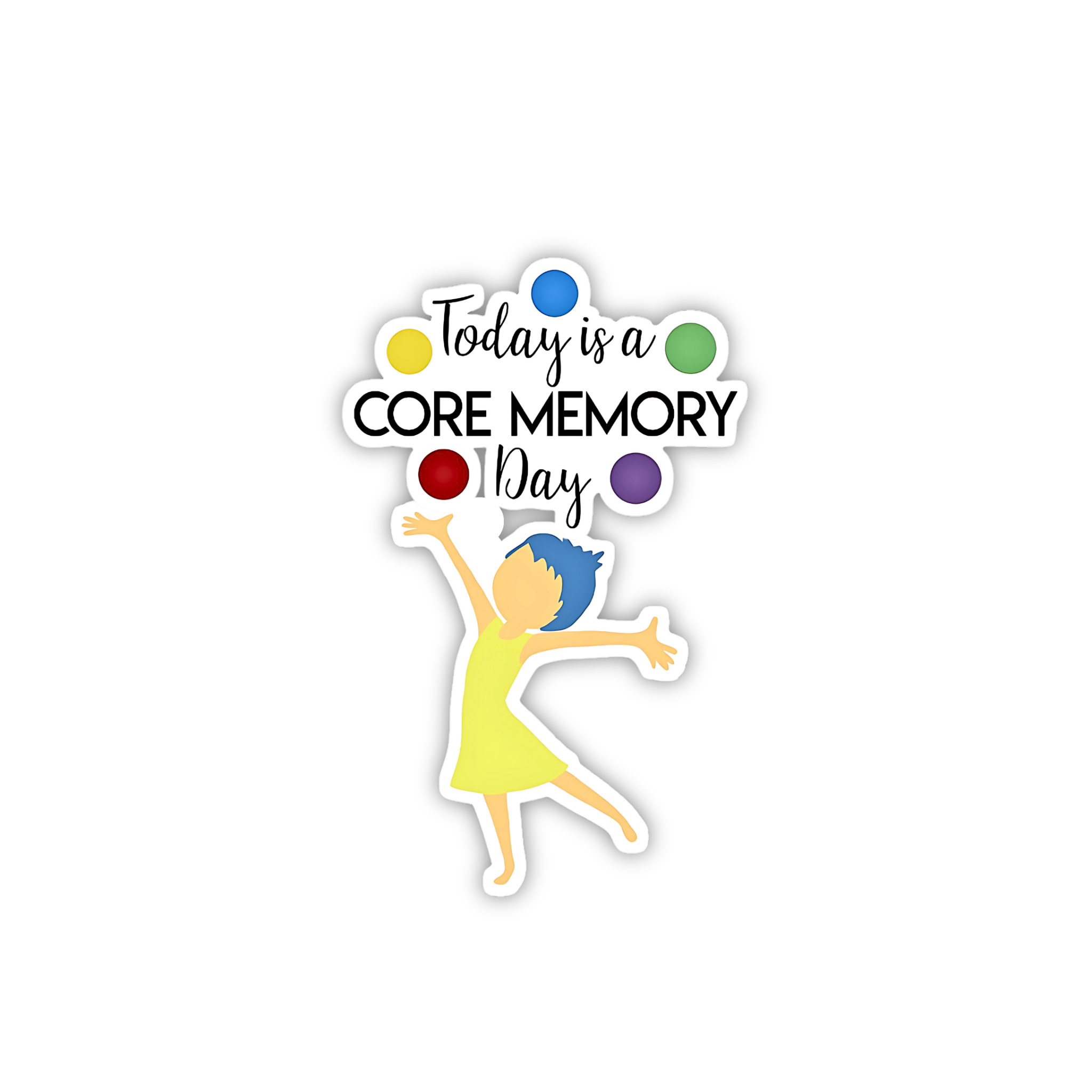 Core Memory Joy Pose Sticker