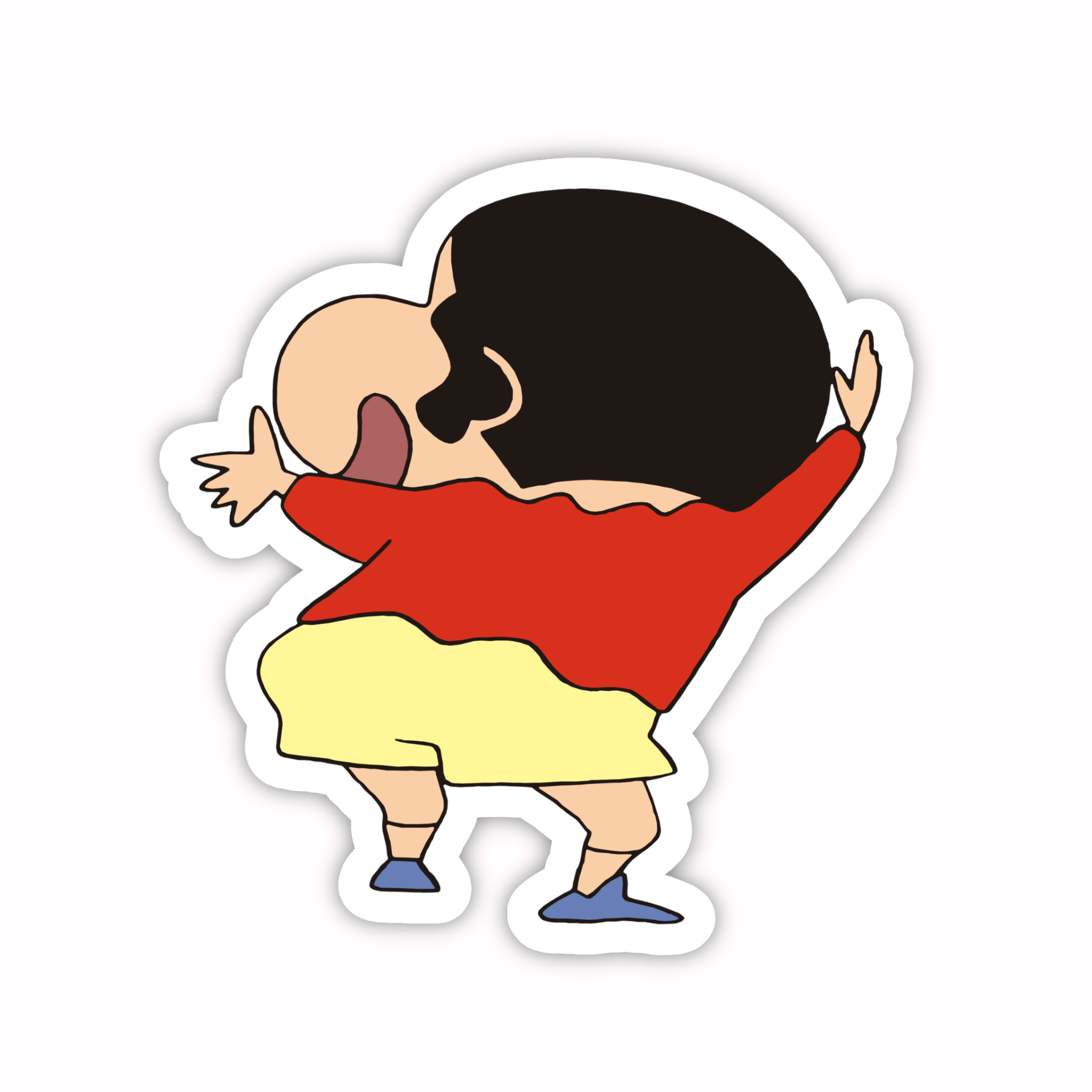 Shinchan Back Dance Sticker
