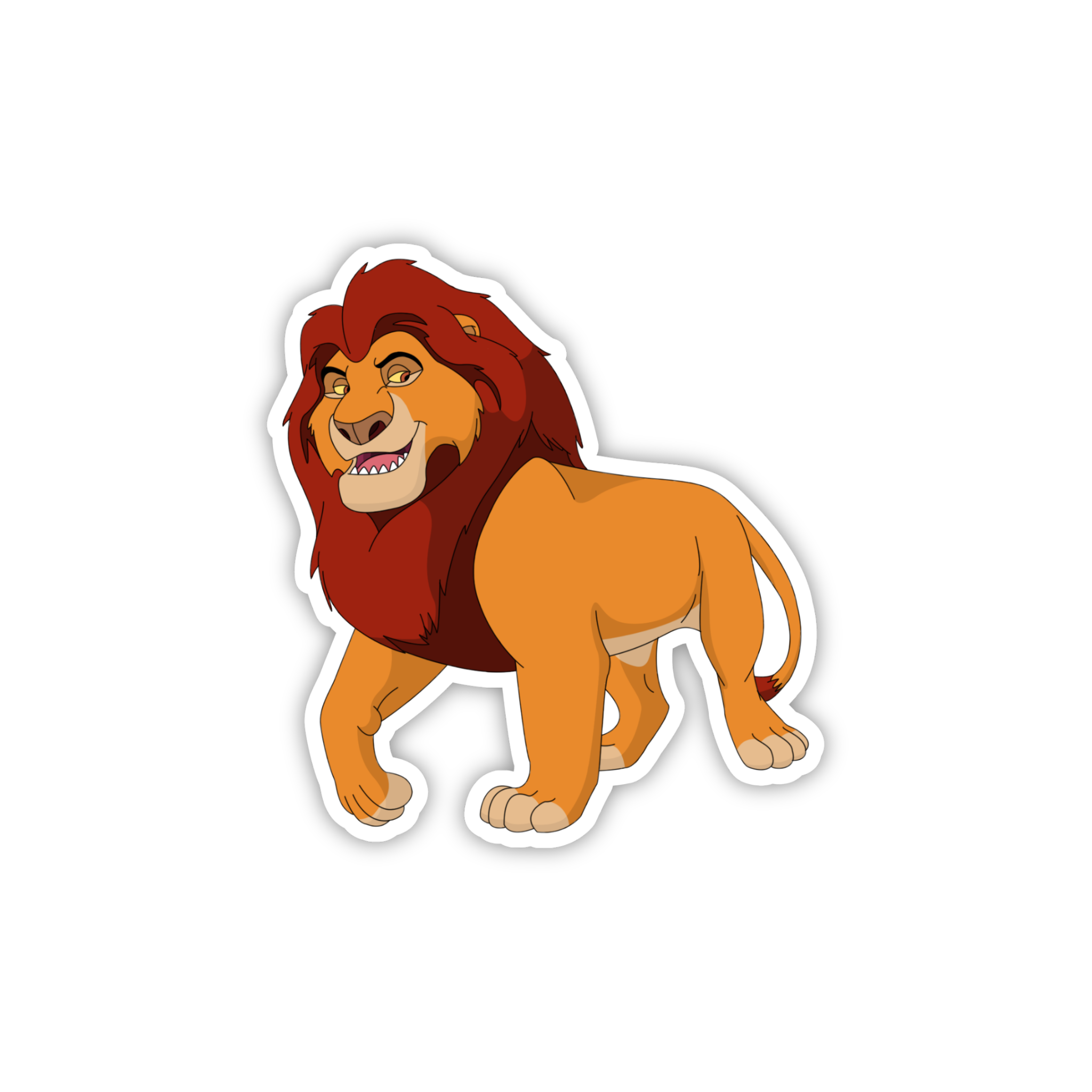 Mufasa Royal King Pose Sticker