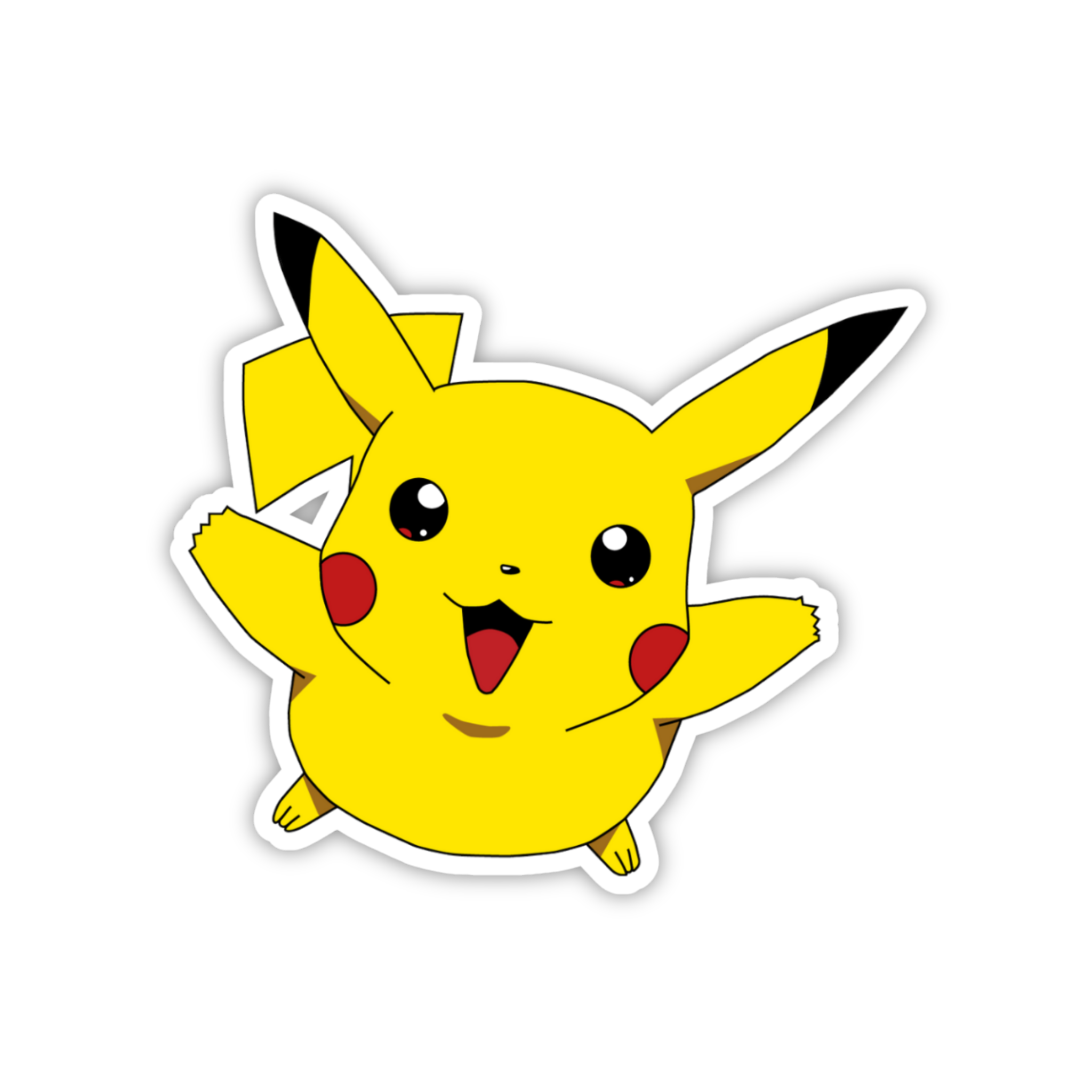 Pikachu Excited Face Sticker