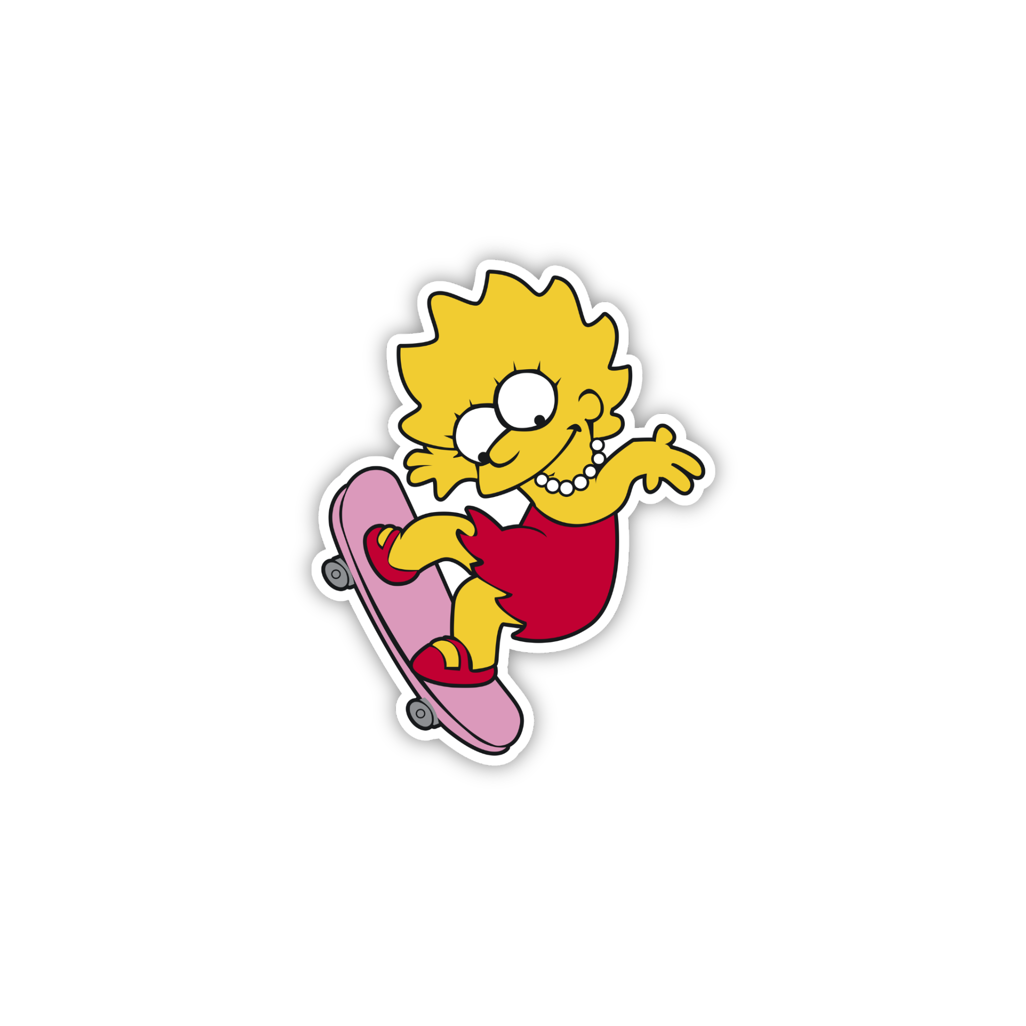 Animated Yellow Family Pose 06 Cartoon Sticker
