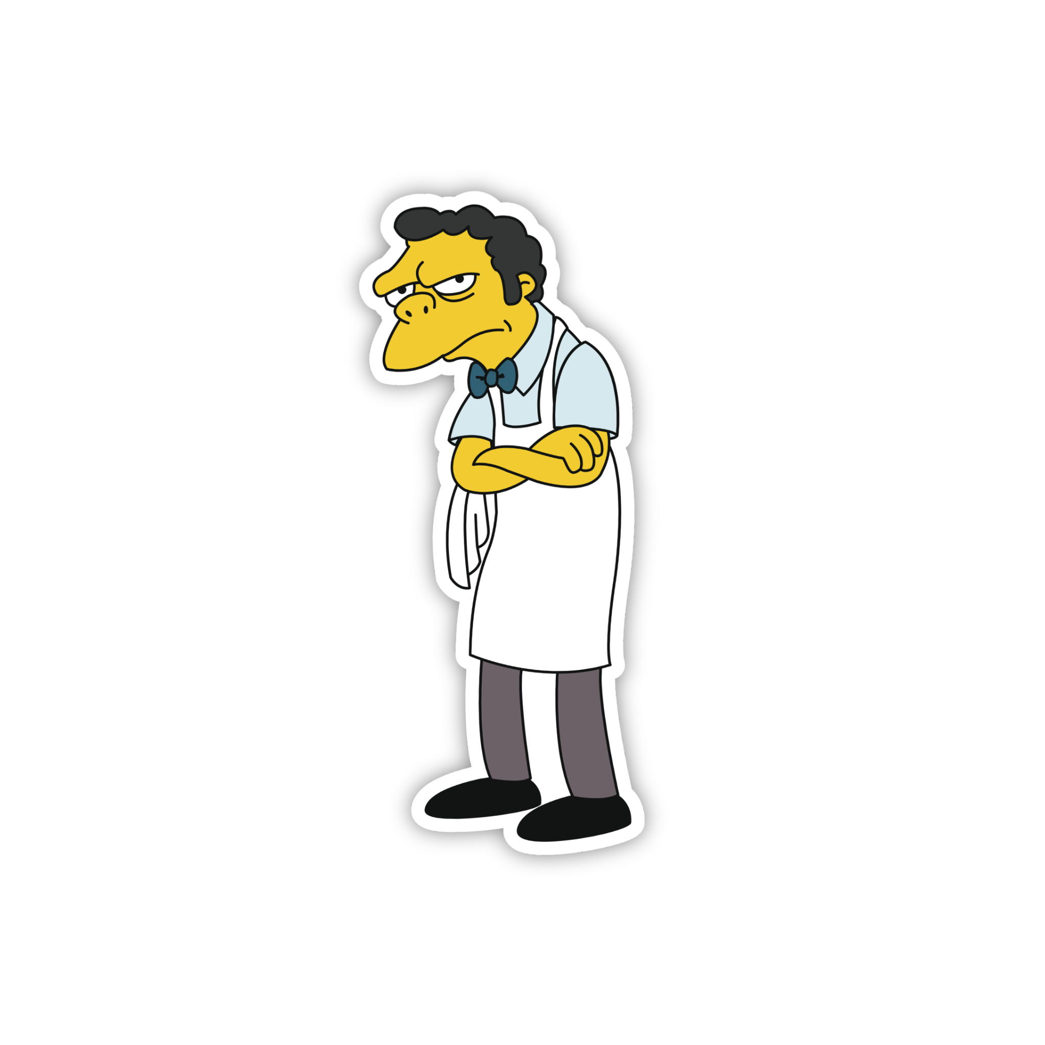 Animated Yellow Family Pose 75 Cartoon Sticker