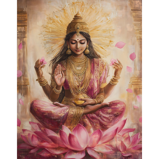 Lakshmi Mata Poster – Goddess of Wealth & Prosperity Wall Art | Hindu Spiritual Print – Lakshmi mata 5