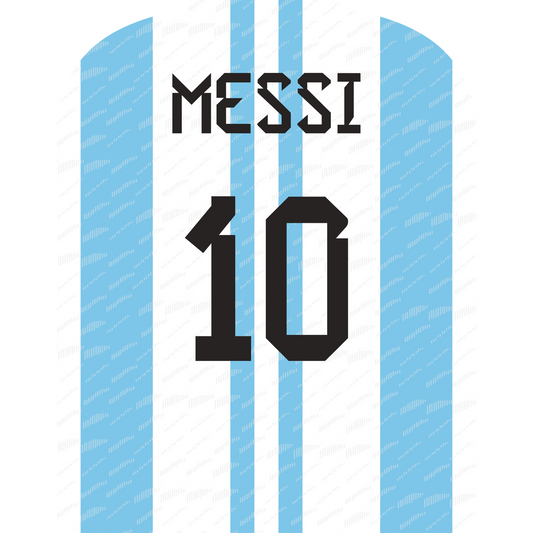 Football Legends Poster Collection – Ronaldo, Messi & Neymar Wall Art – Messi Albiceleste