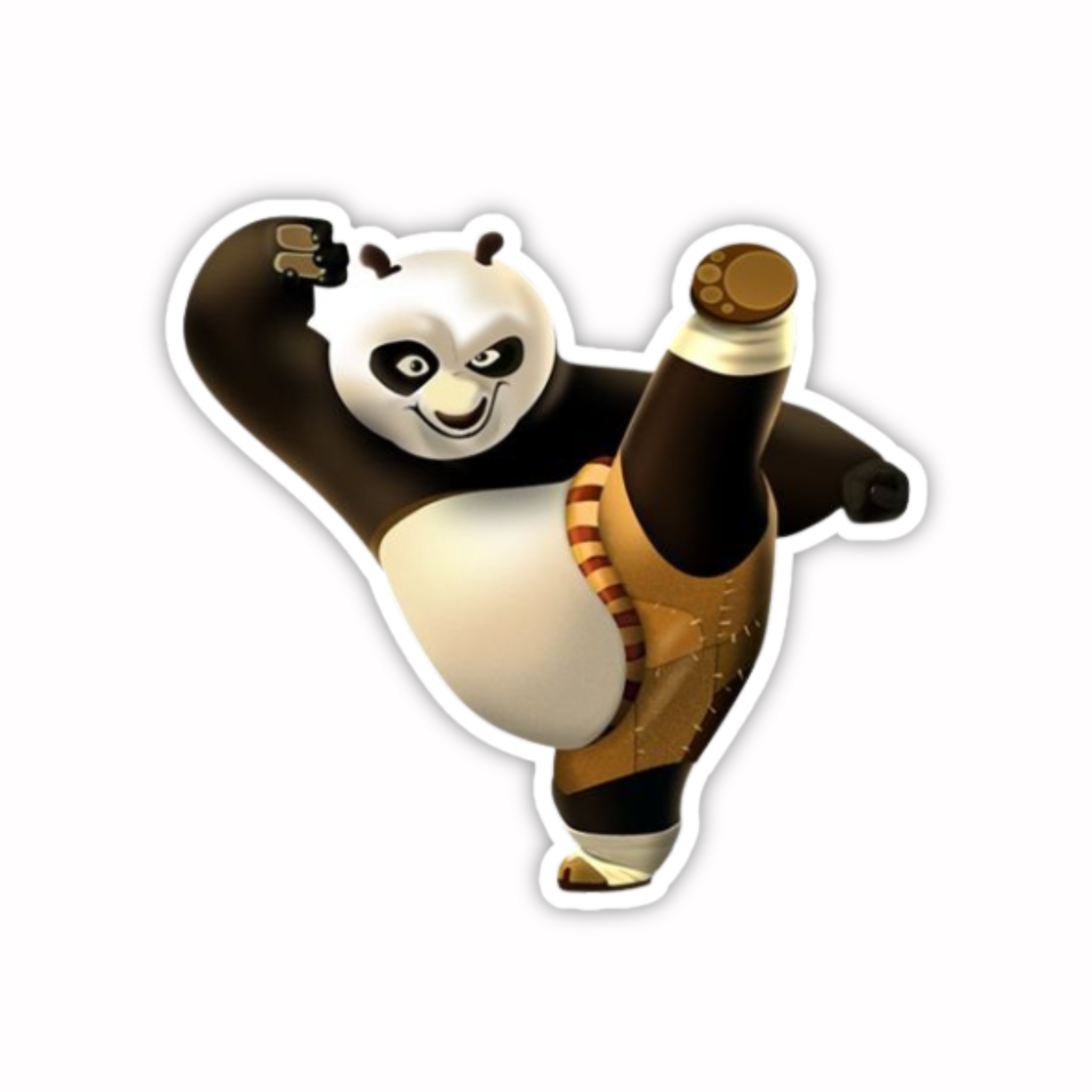 Kung Fu Panda High Kick Sticker