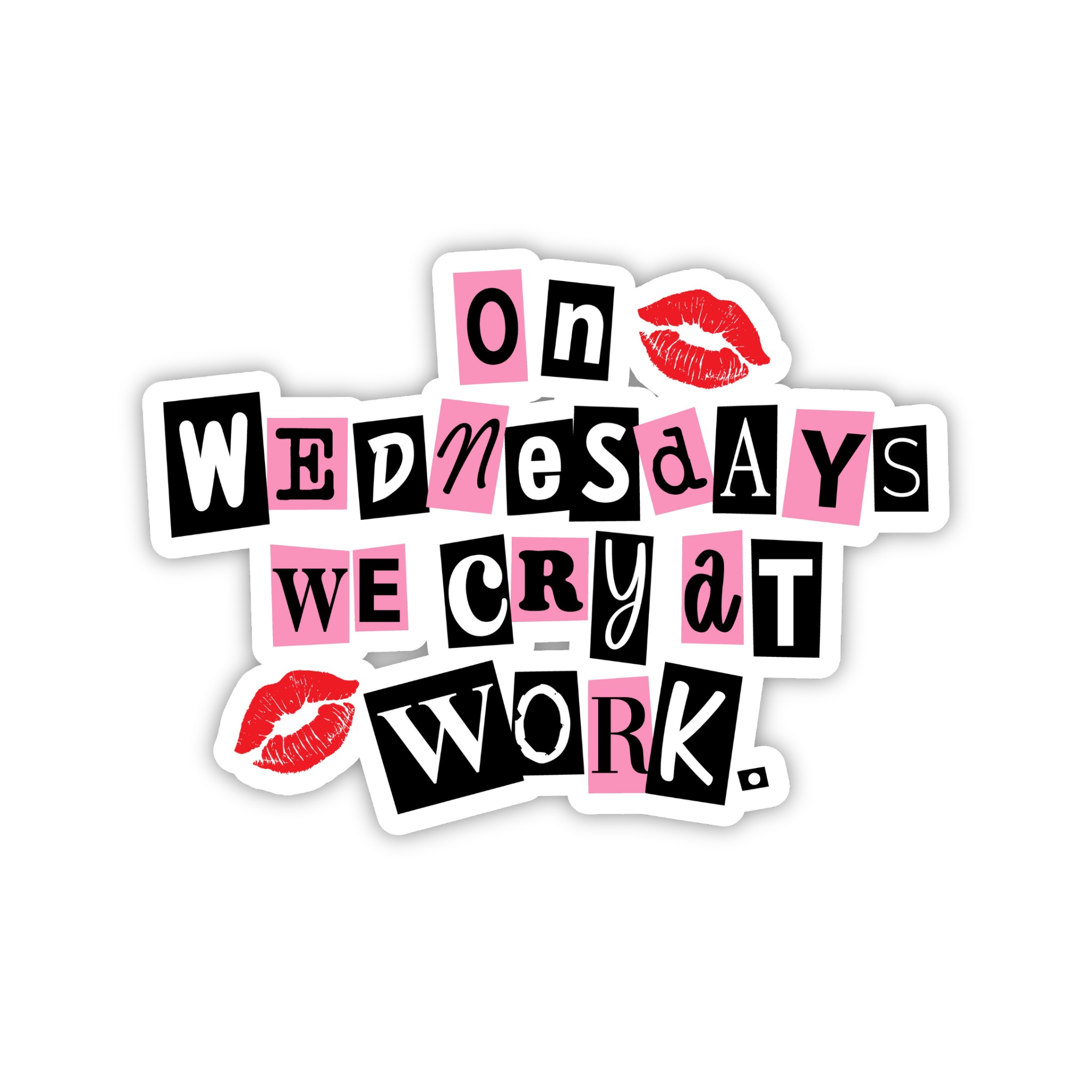 On Wednesdays We Wear Work Sticker