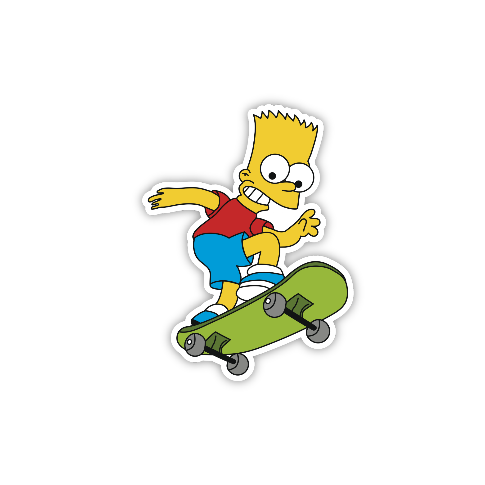 Animated Yellow Family Pose 07 Cartoon Sticker