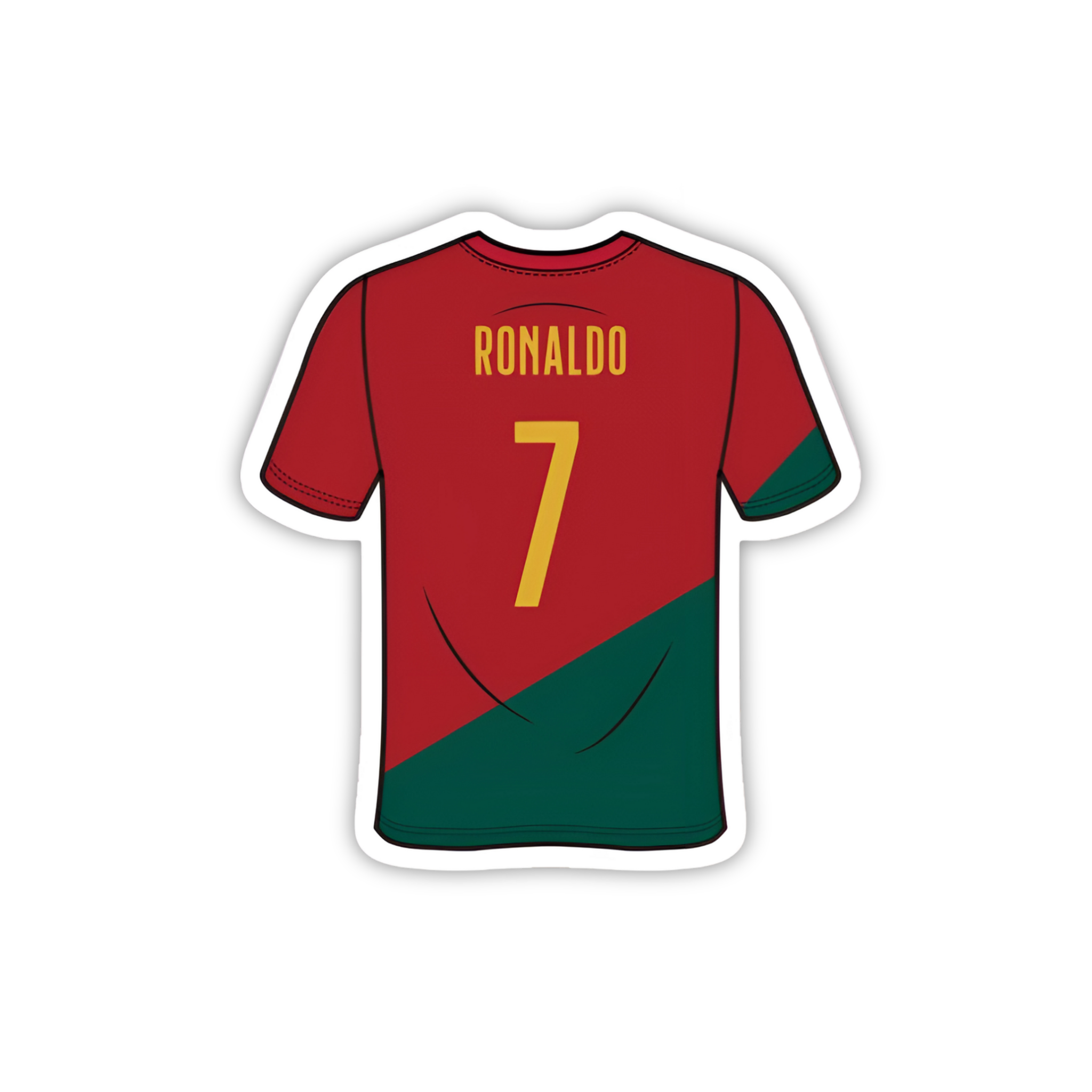 Portugal Ronaldo Jersey Sticker