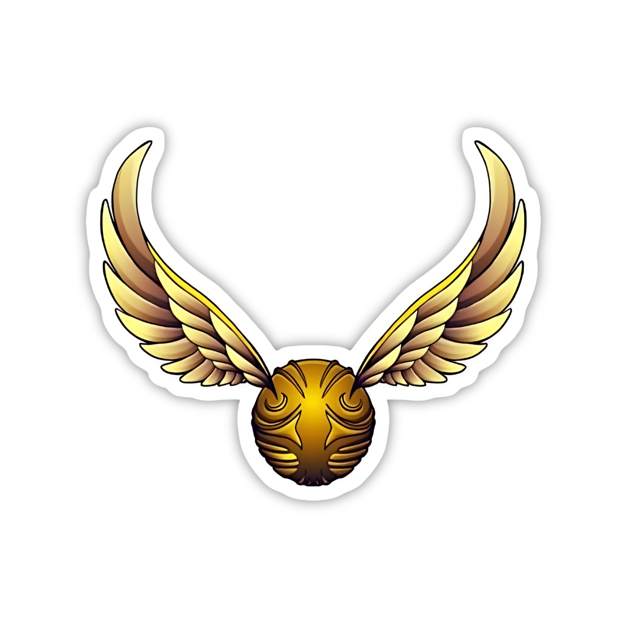 Golden Snitch Wings Emblem Sticker