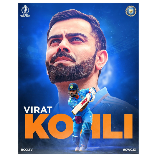 Cricket Stickers - Virat Kohli World Cup Poster