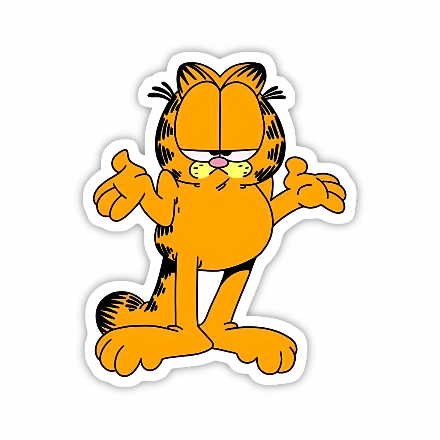 Garfield Stickers - Confused Shrug Garfield