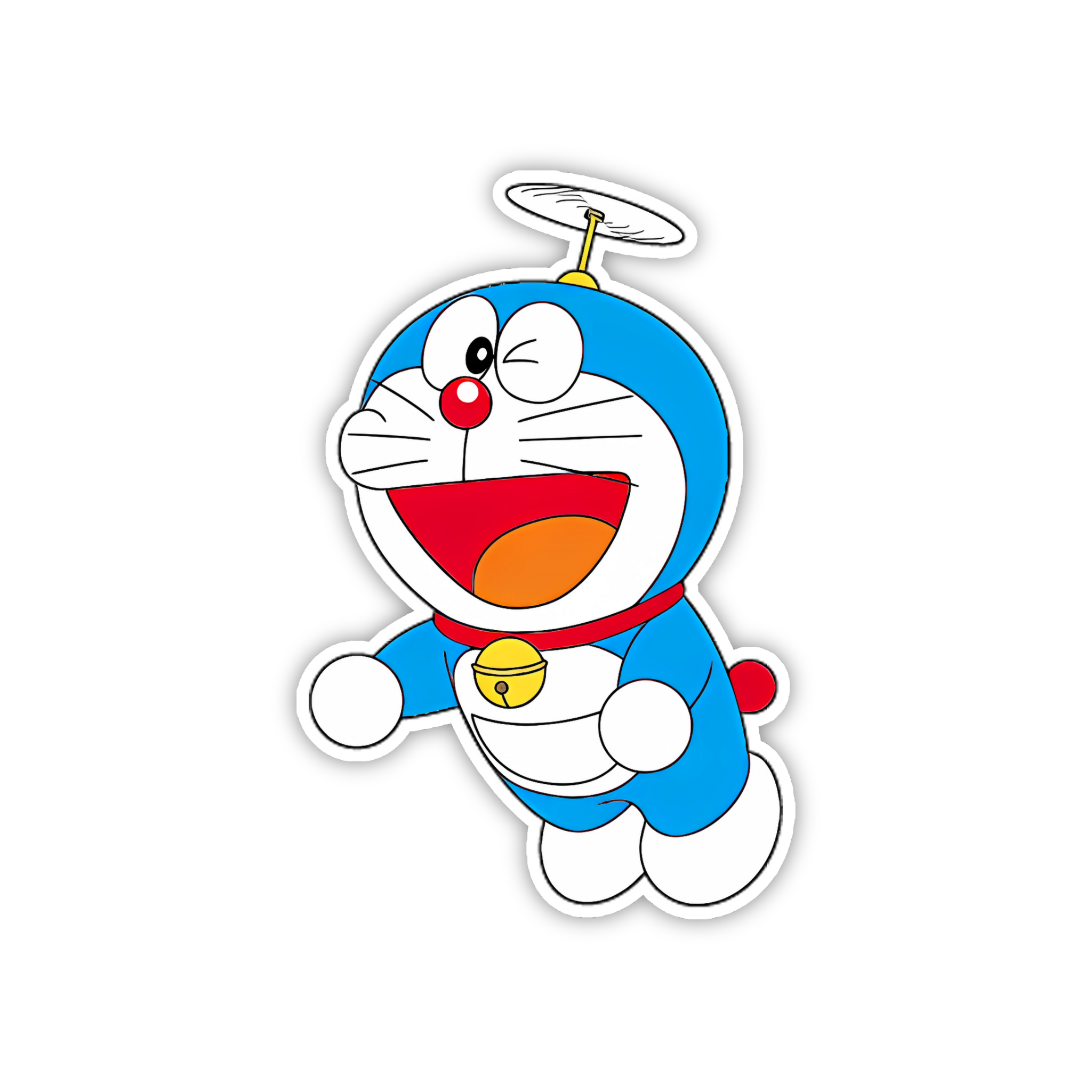 Doraemon Helicopter Hat Sticker