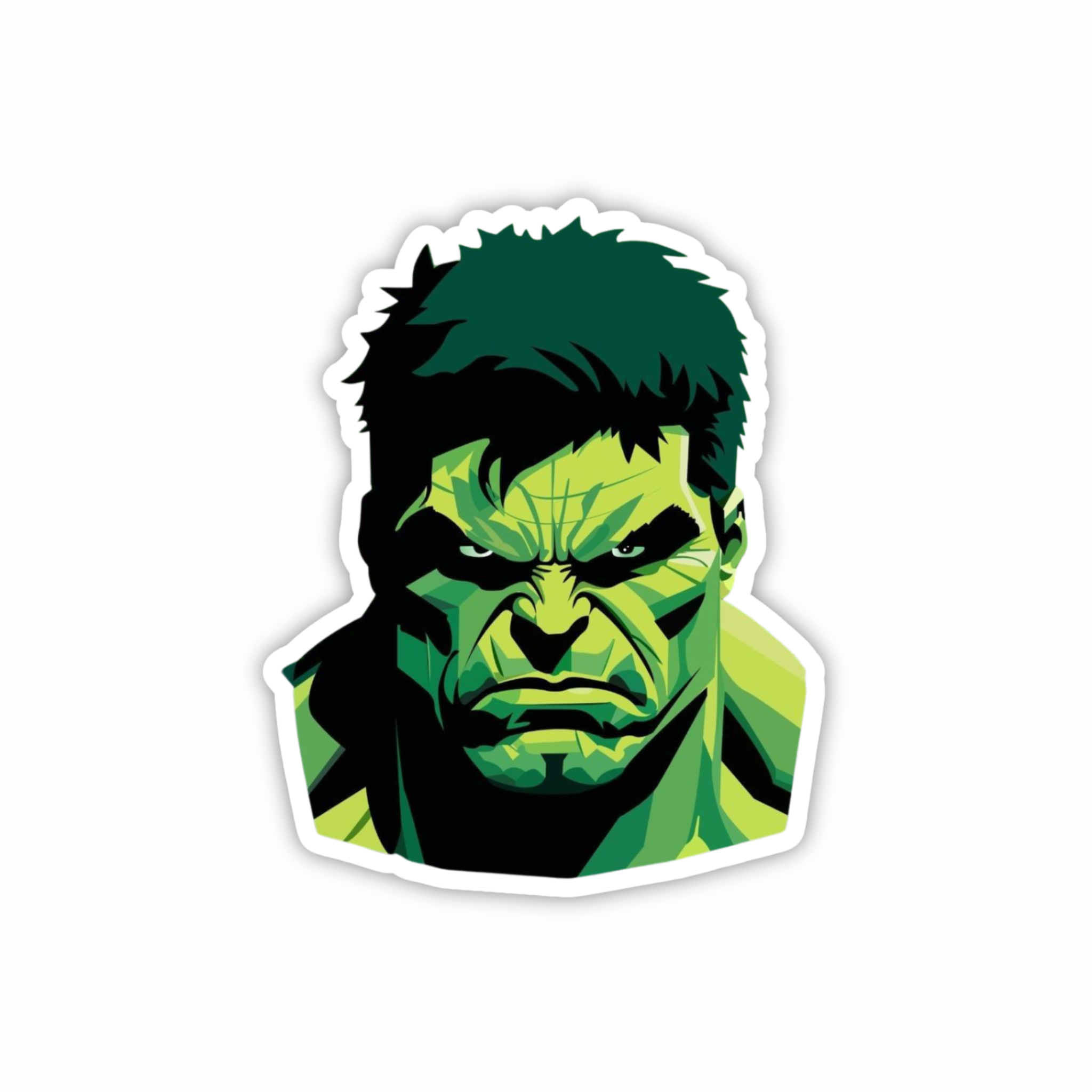 Hulk Face Sticker