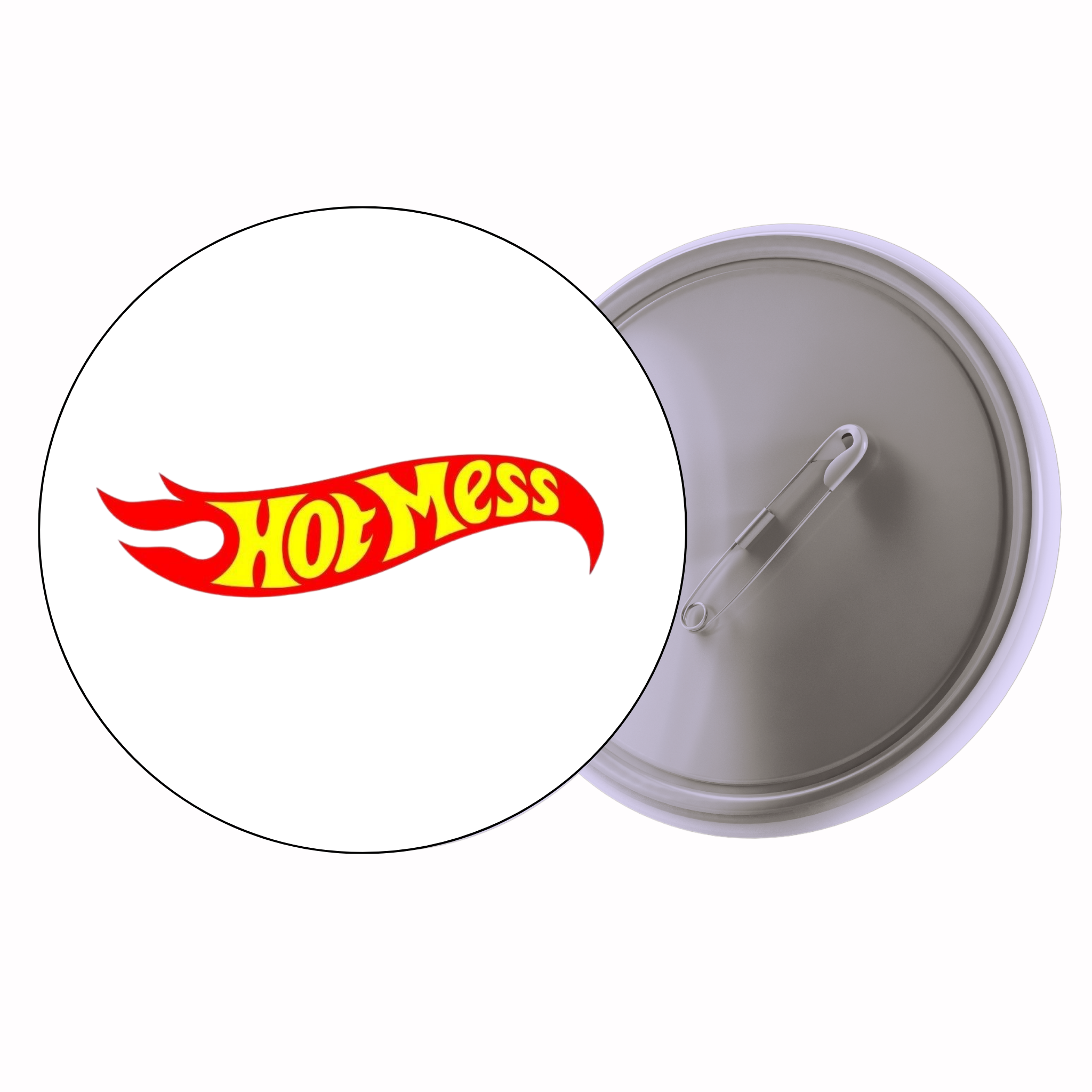 Hot Mess | Colorful Quote Badge