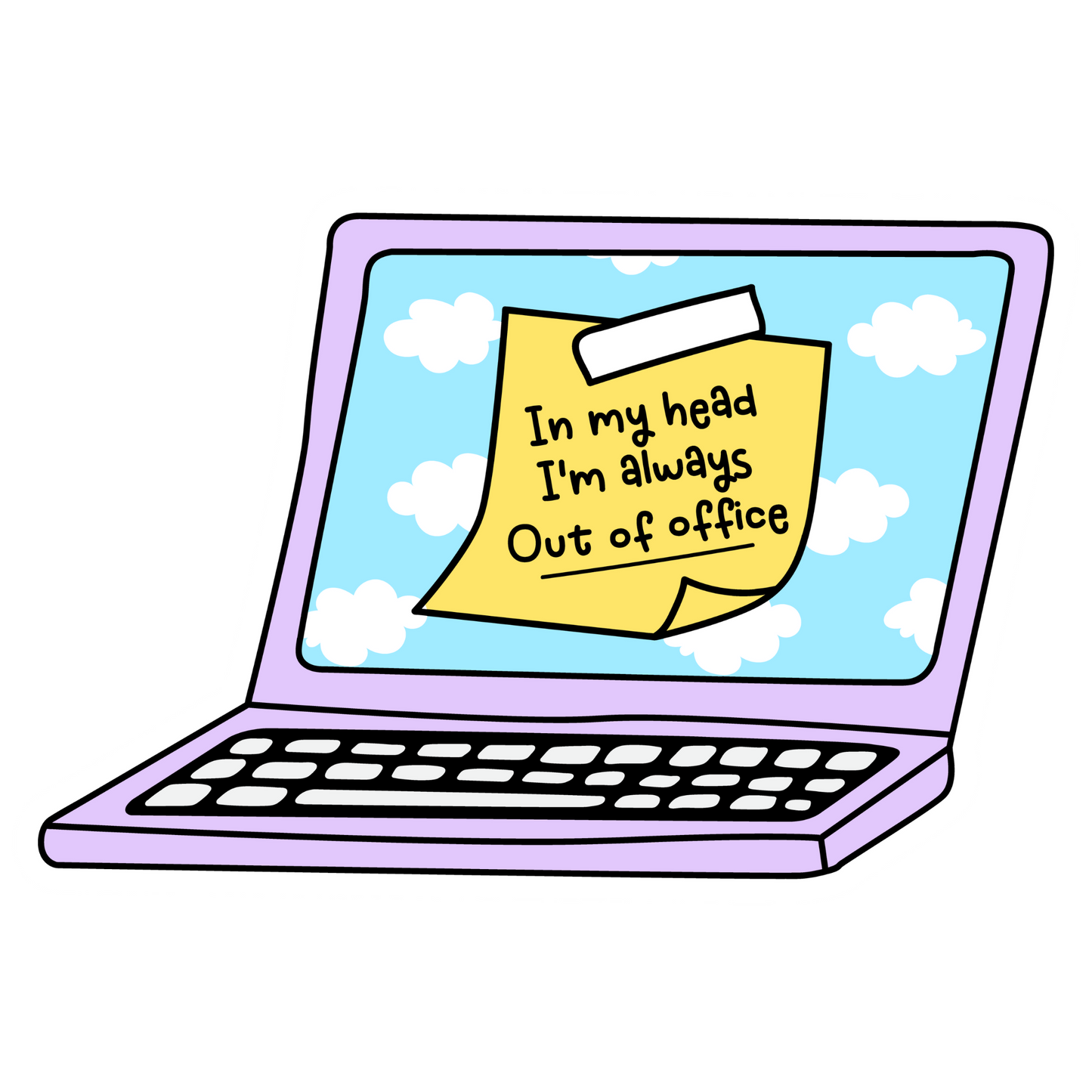 Workplace Stickers - Coworker High Five Chair