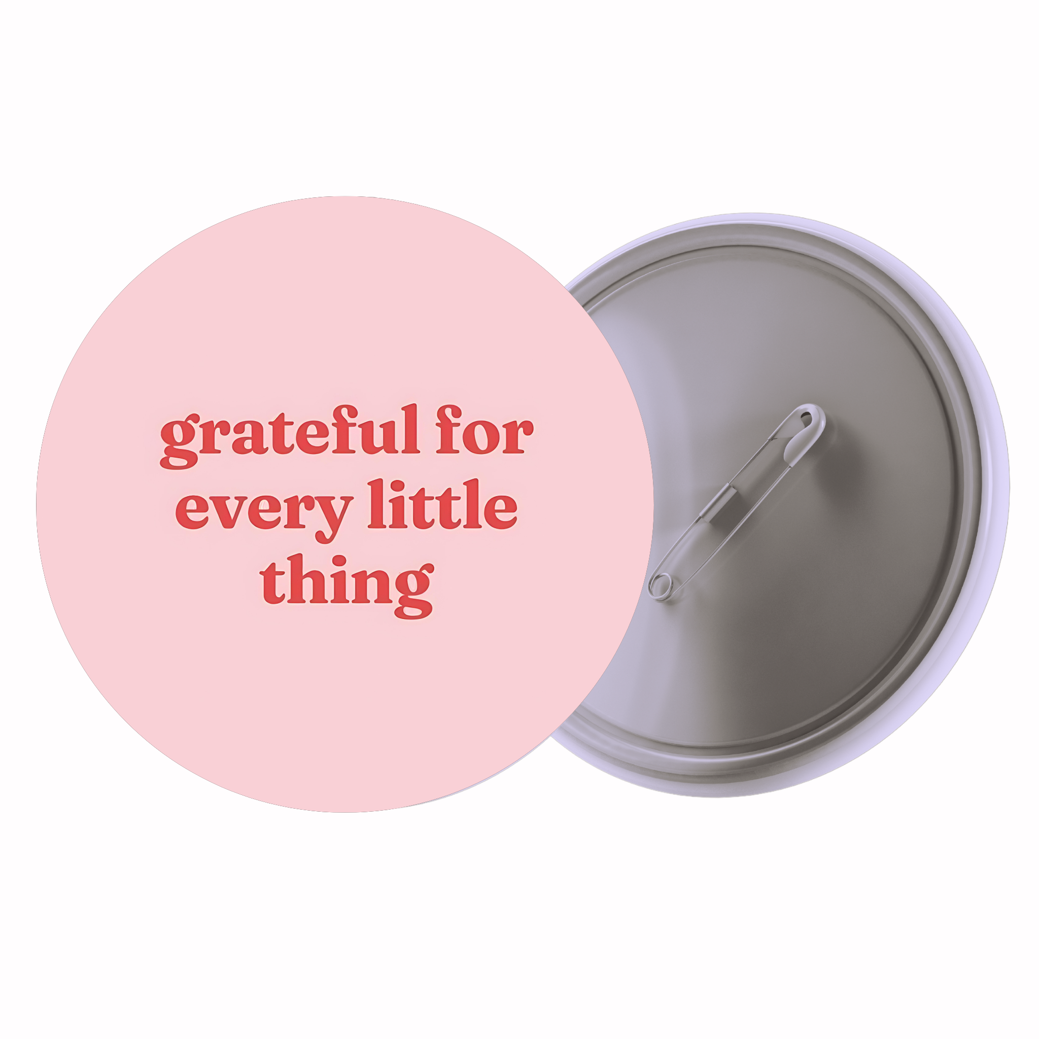 Grateful For Every Little Thing | Colorful Quote Badge
