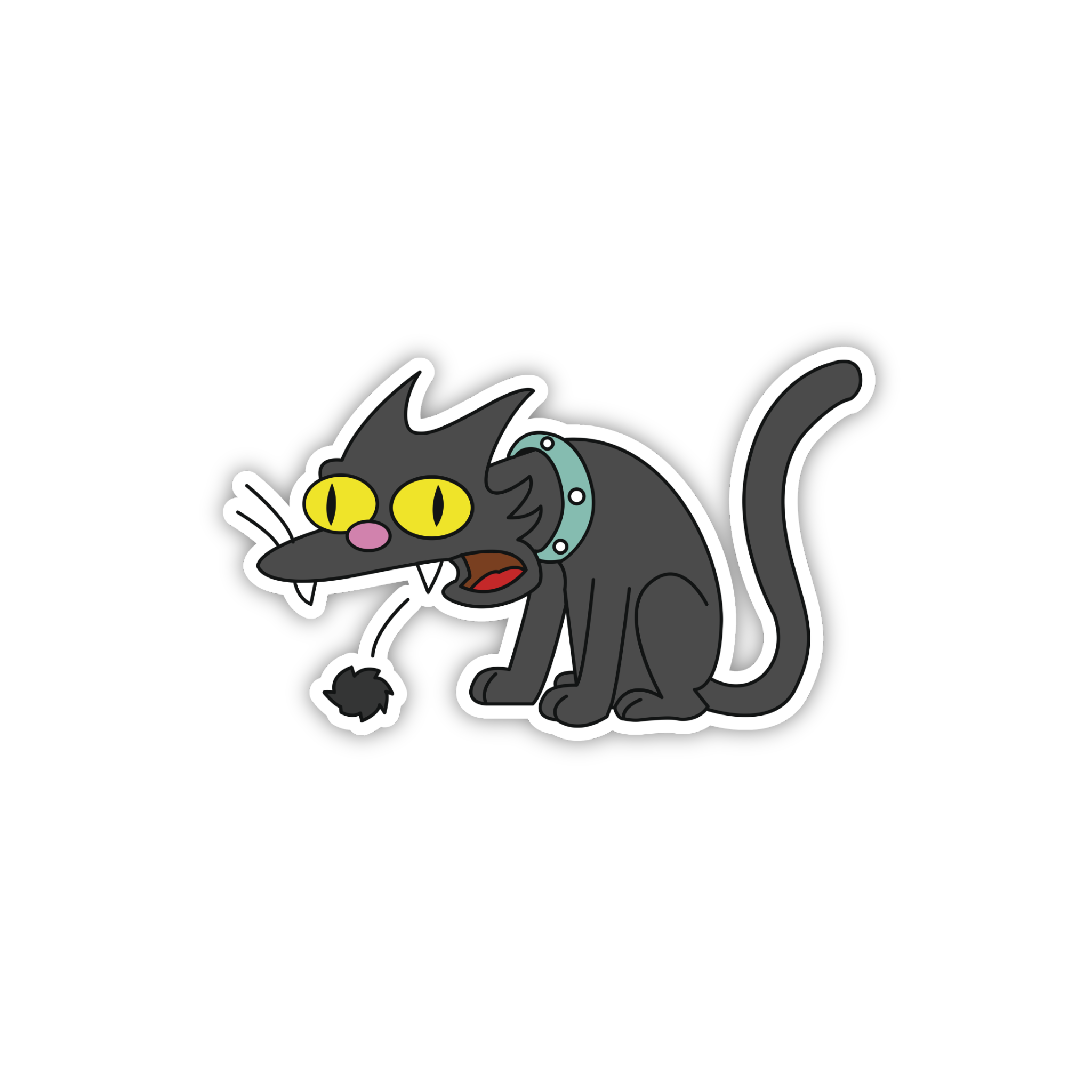 Animated Yellow Family Pose 89 Cartoon Sticker