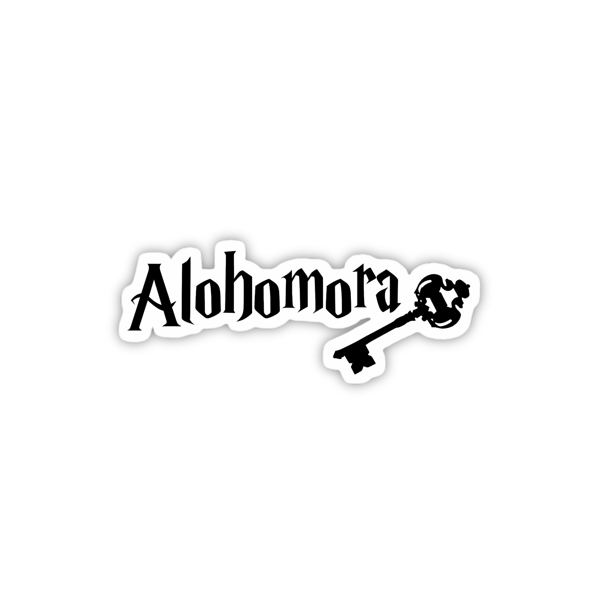 Alohomora Spell Typography Sticker