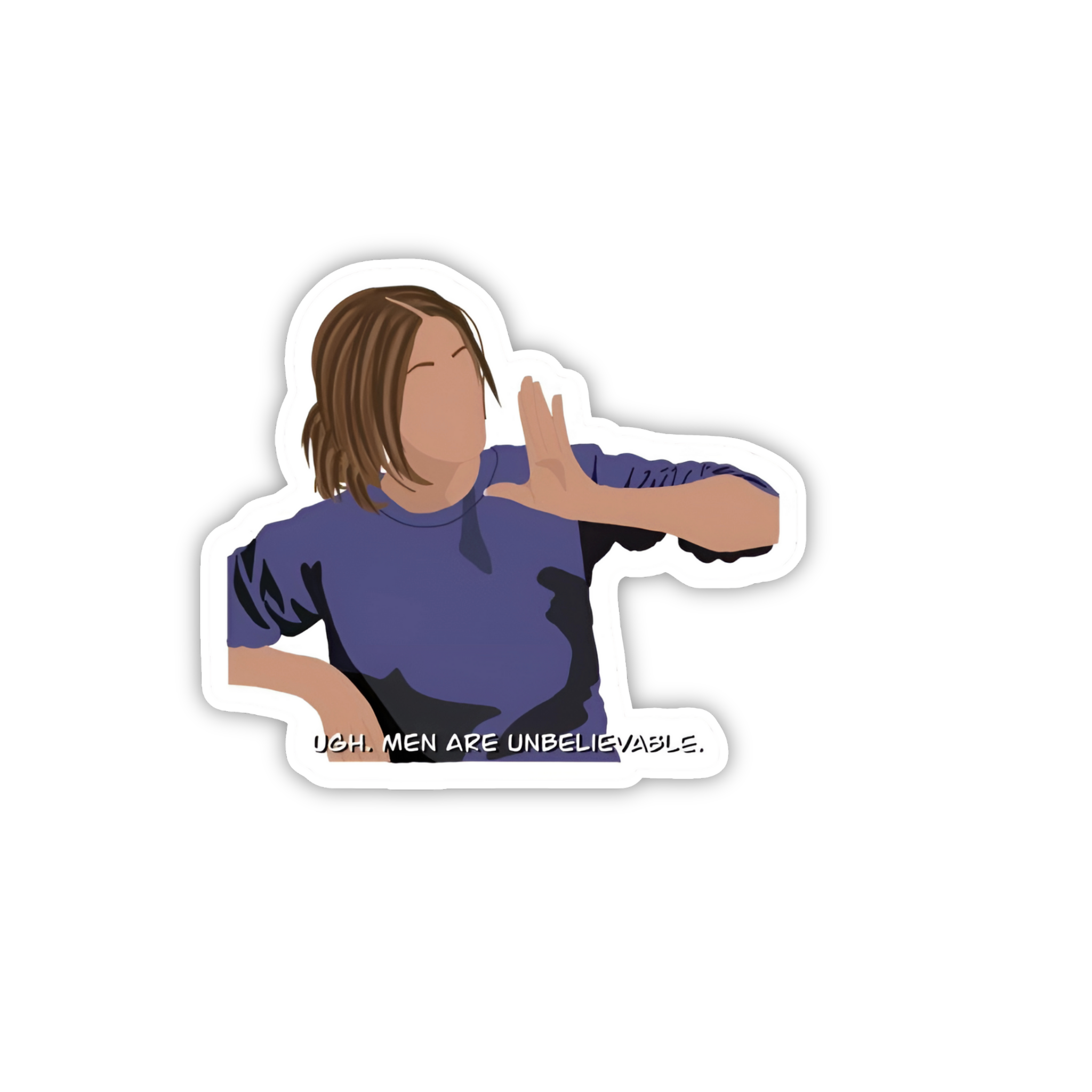 Ross Leather Pants Moment Vinyl Sticker | Friends TV Show Aesthetic Laptop Decal | Snap Magicians