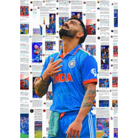Virat Kohli Posters – Multiple Designs | Cricket & Sports Wall Art – Prayers to the Sky