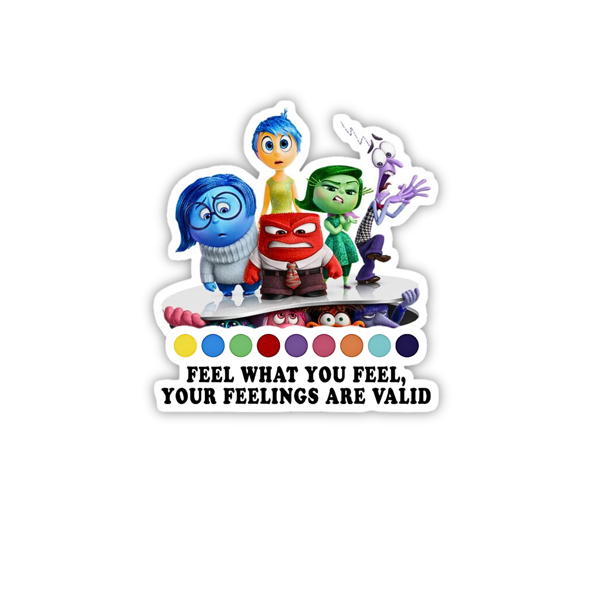 Inside Out Group Feelings Sticker