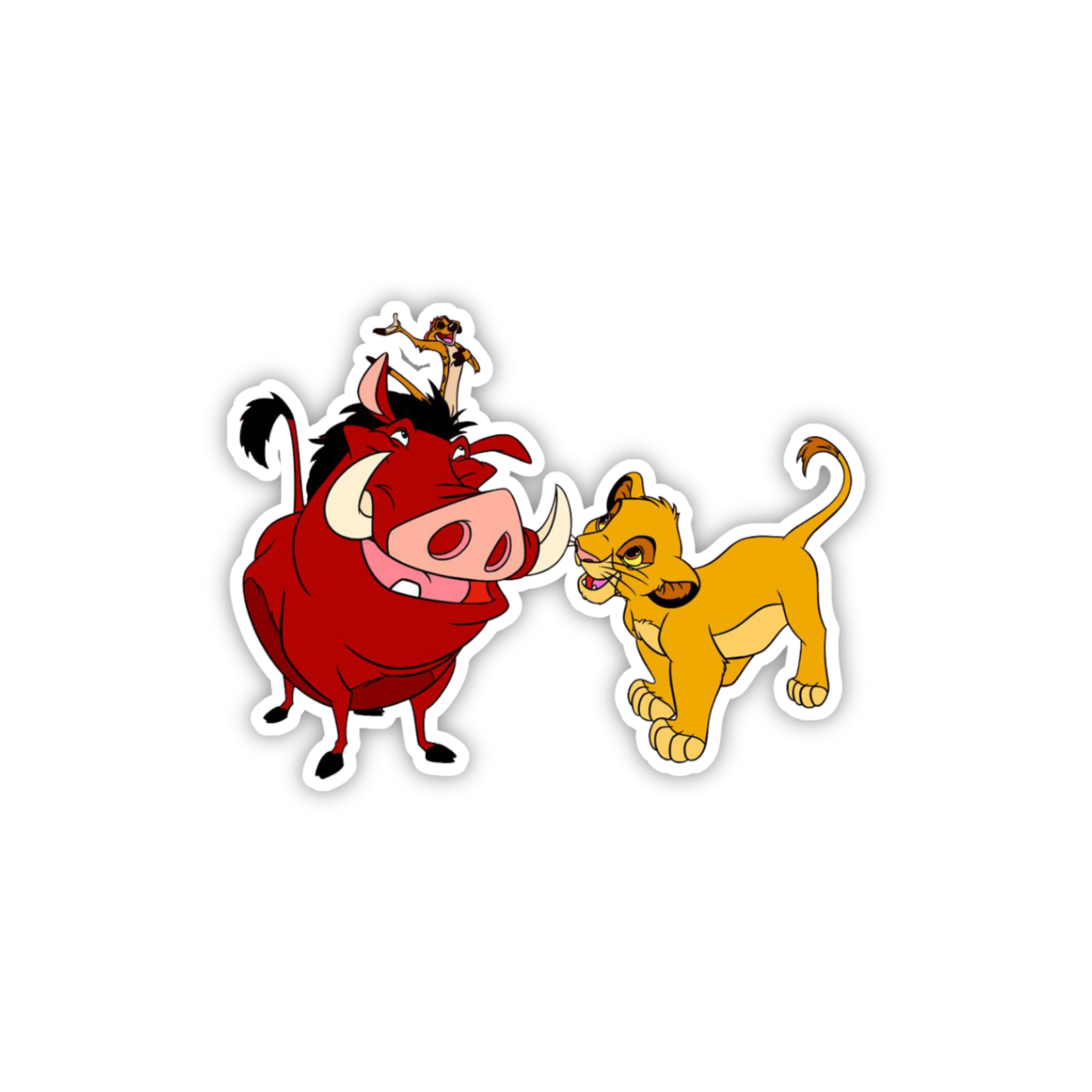 Timon & Pumbaa Best Friends Sticker