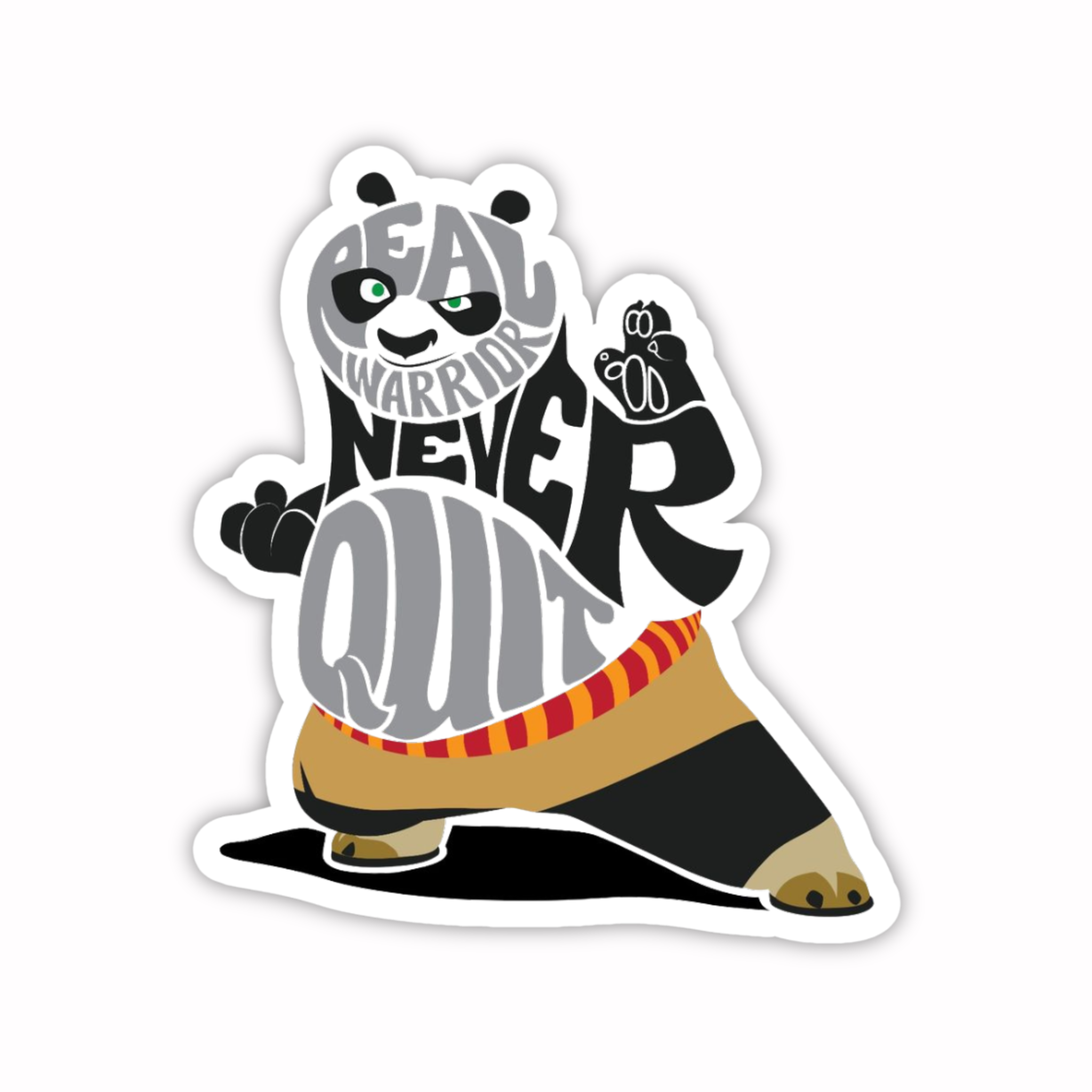Kung Fu Panda Warrior Pose Sticker