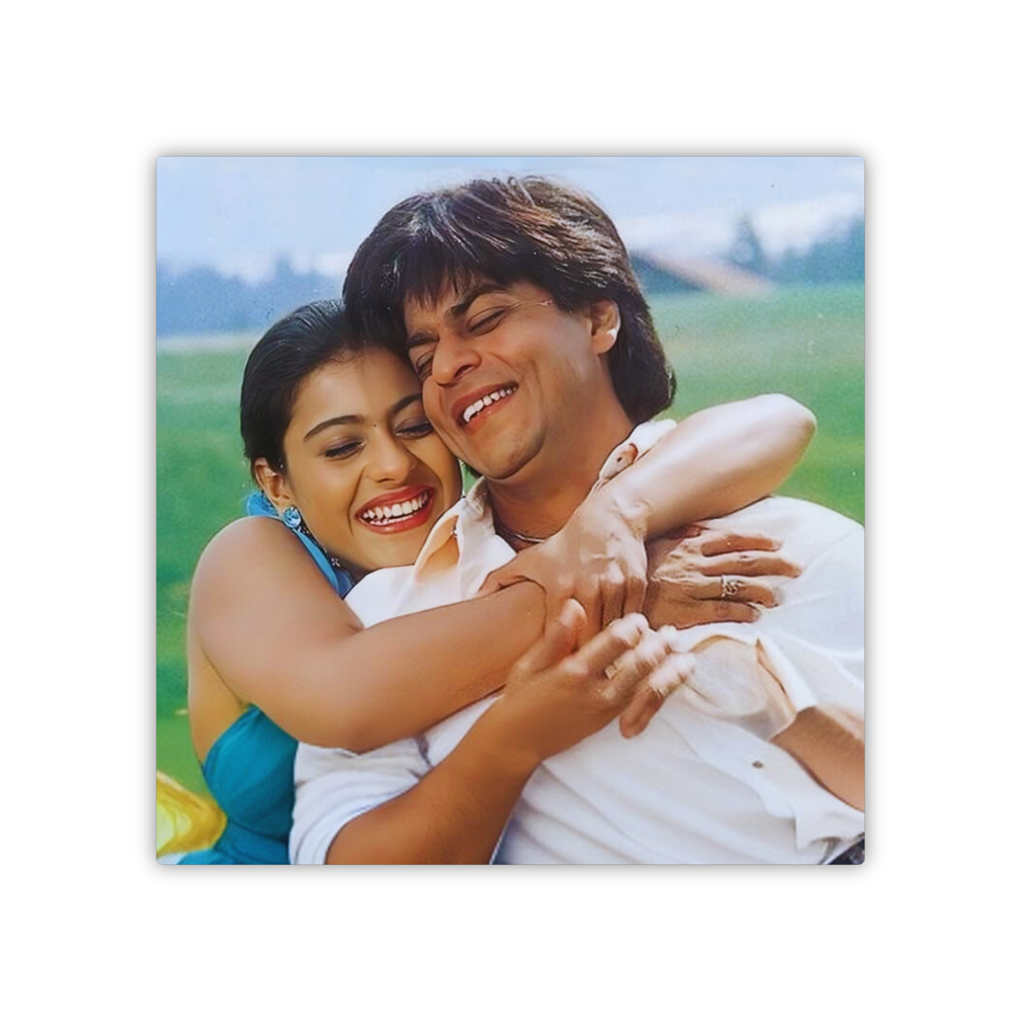 Bollywood Hug Scene Dialogue Magnet – Love Story Classic Decor