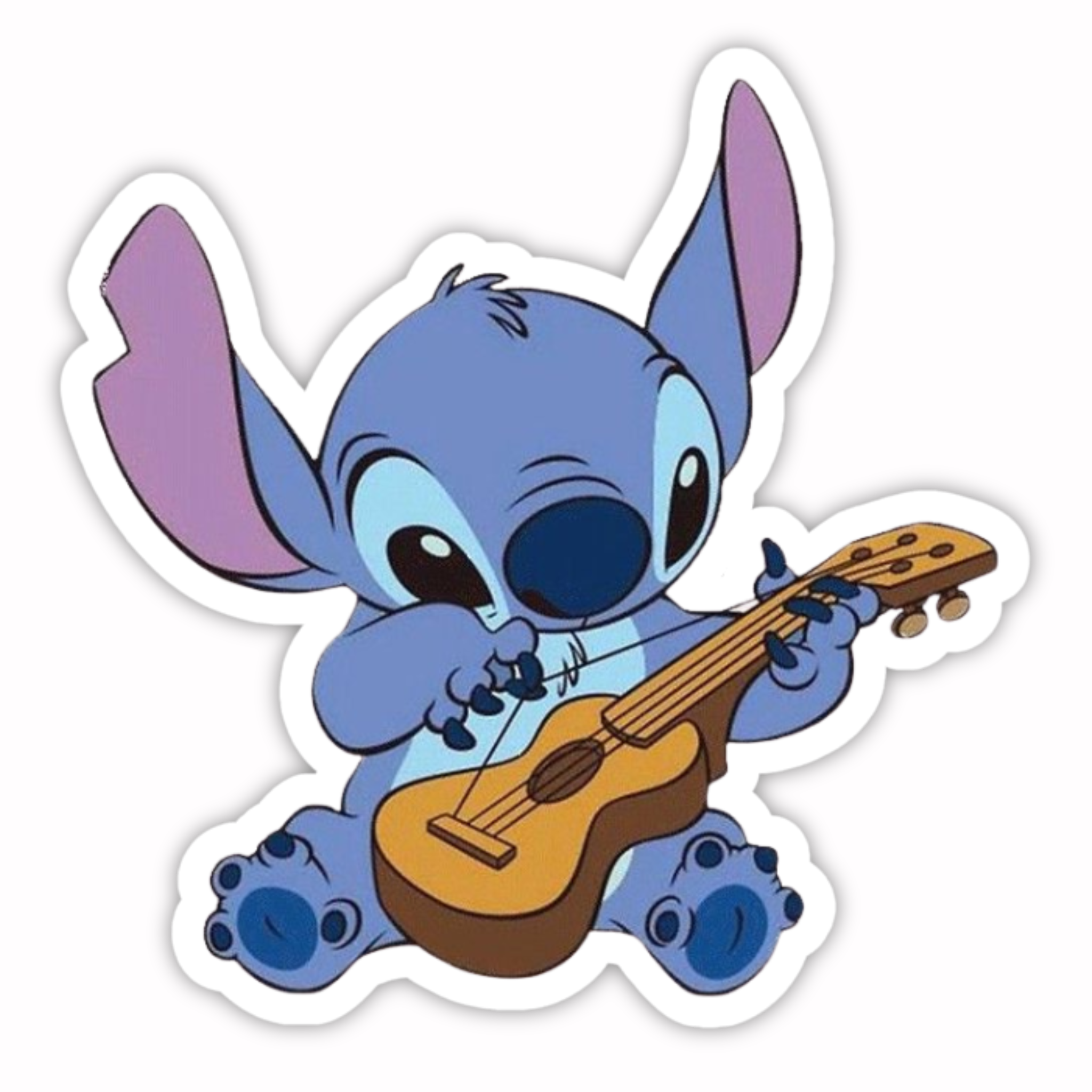 Stitch Guitar Play Sticker