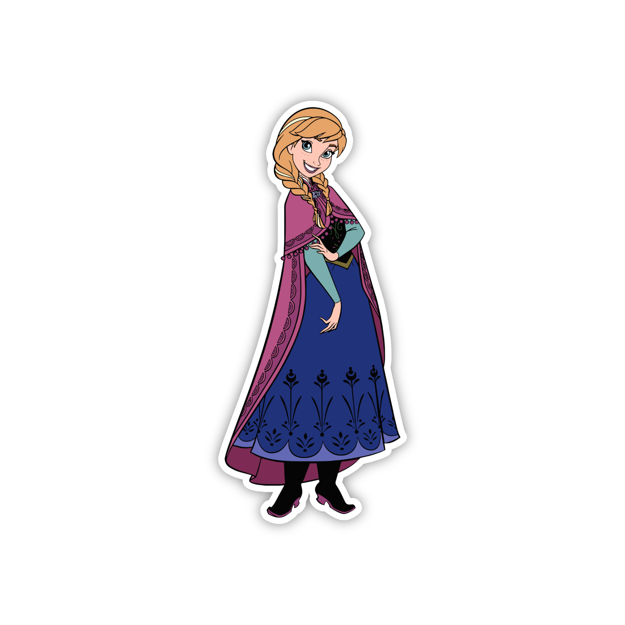 Anna Purple Dress Sticker