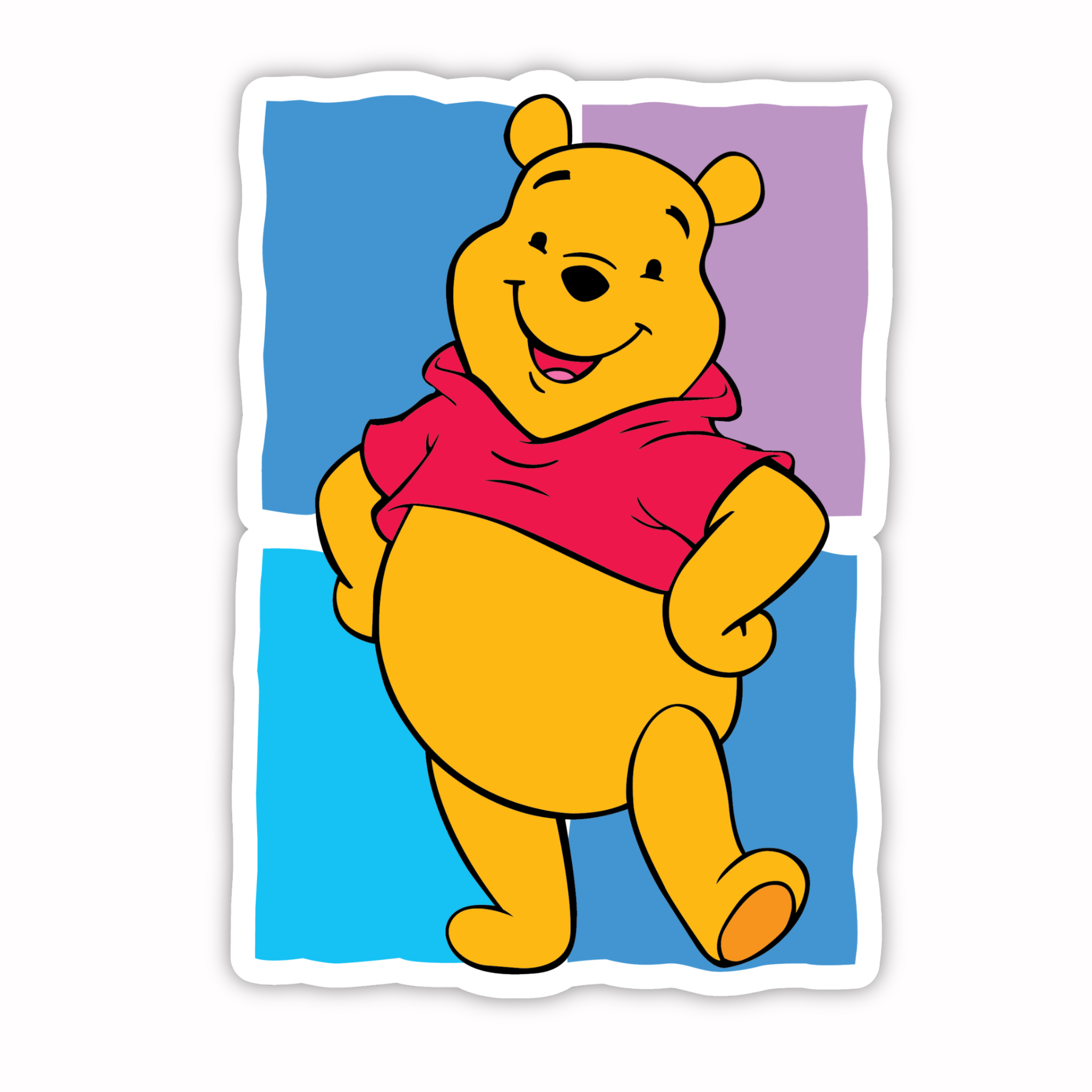 Pooh Portrait Frame Sticker