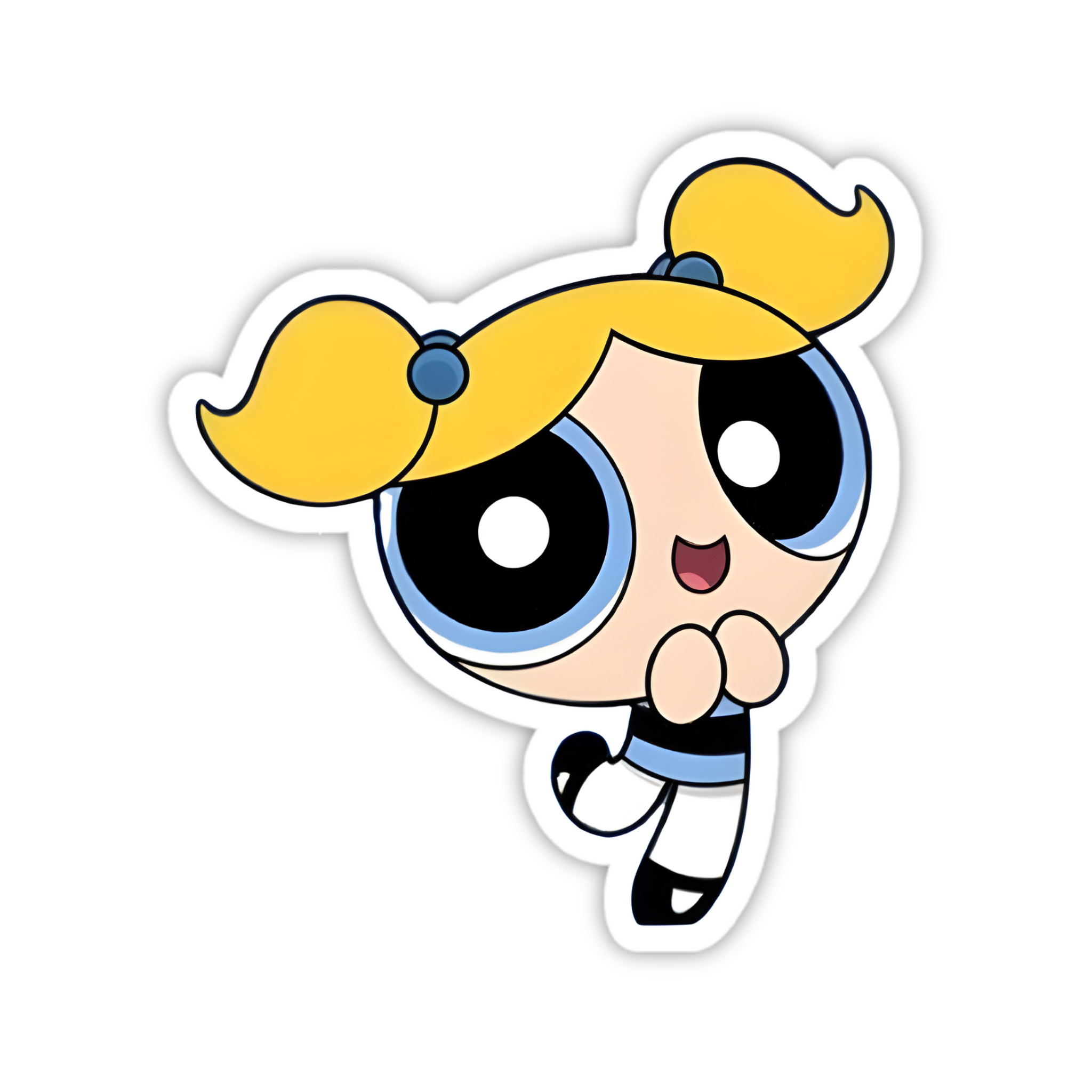 Powerpuff Bubbles Jump Sticker