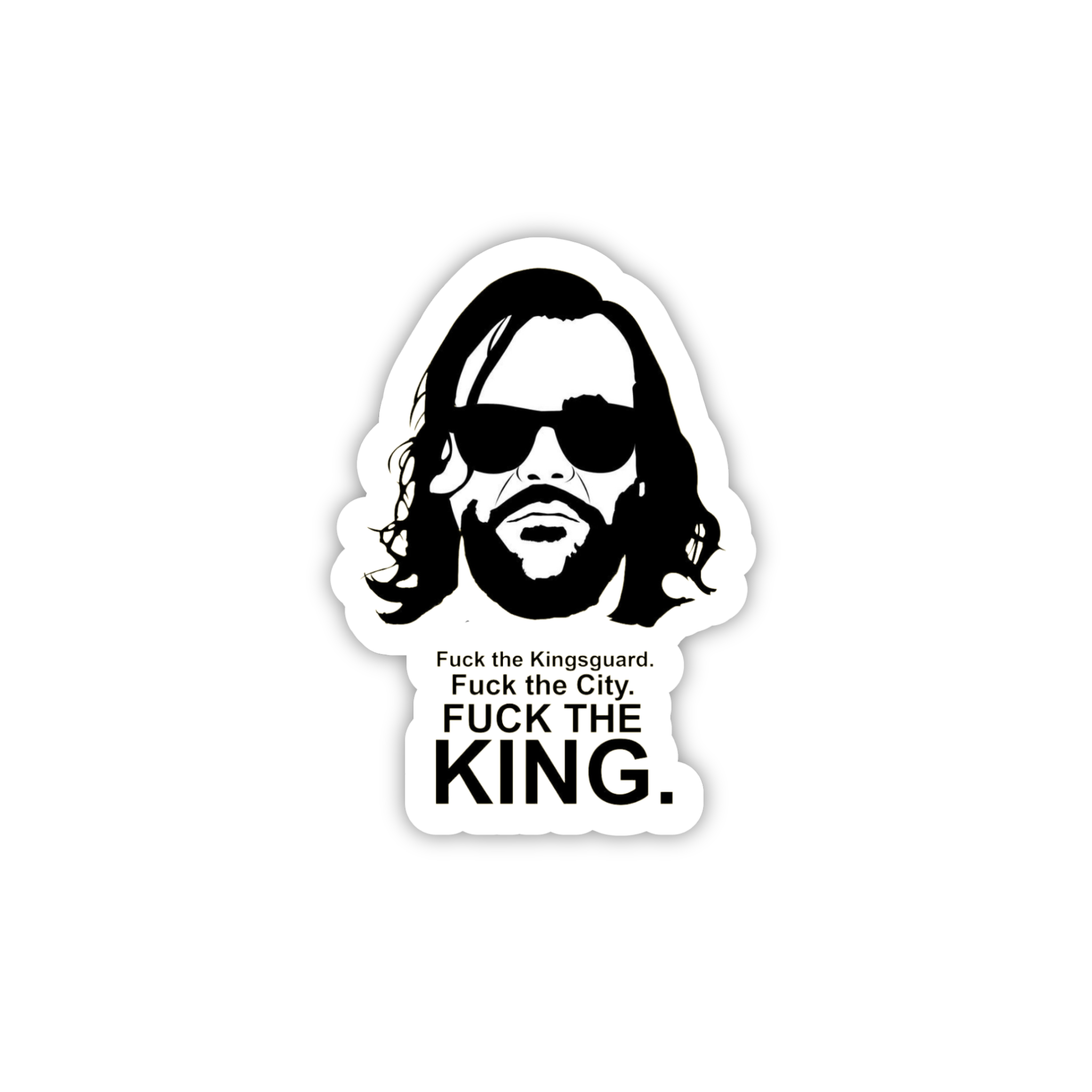 King In The North Jon Snow Sticker