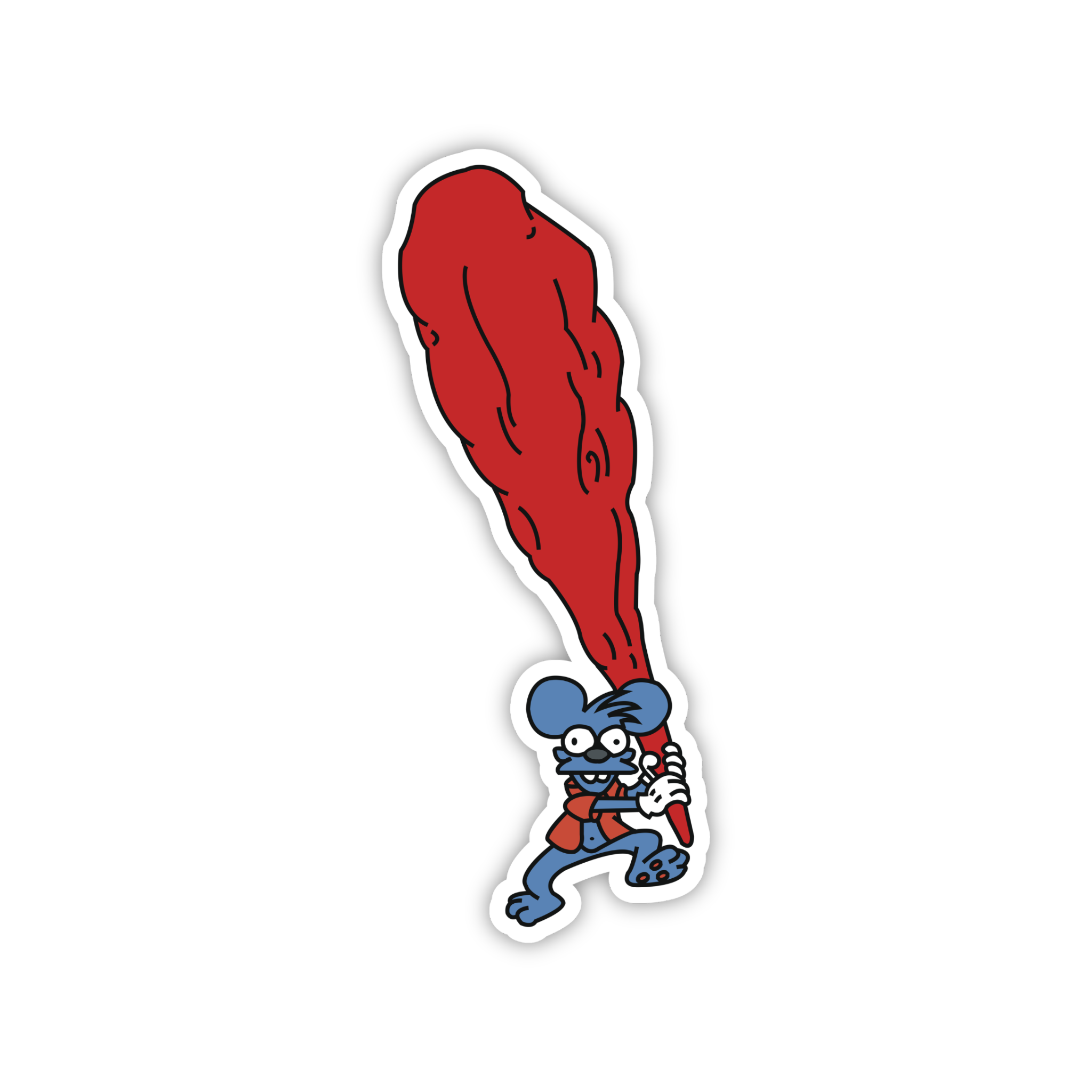 Animated Yellow Family Pose 90 Cartoon Sticker