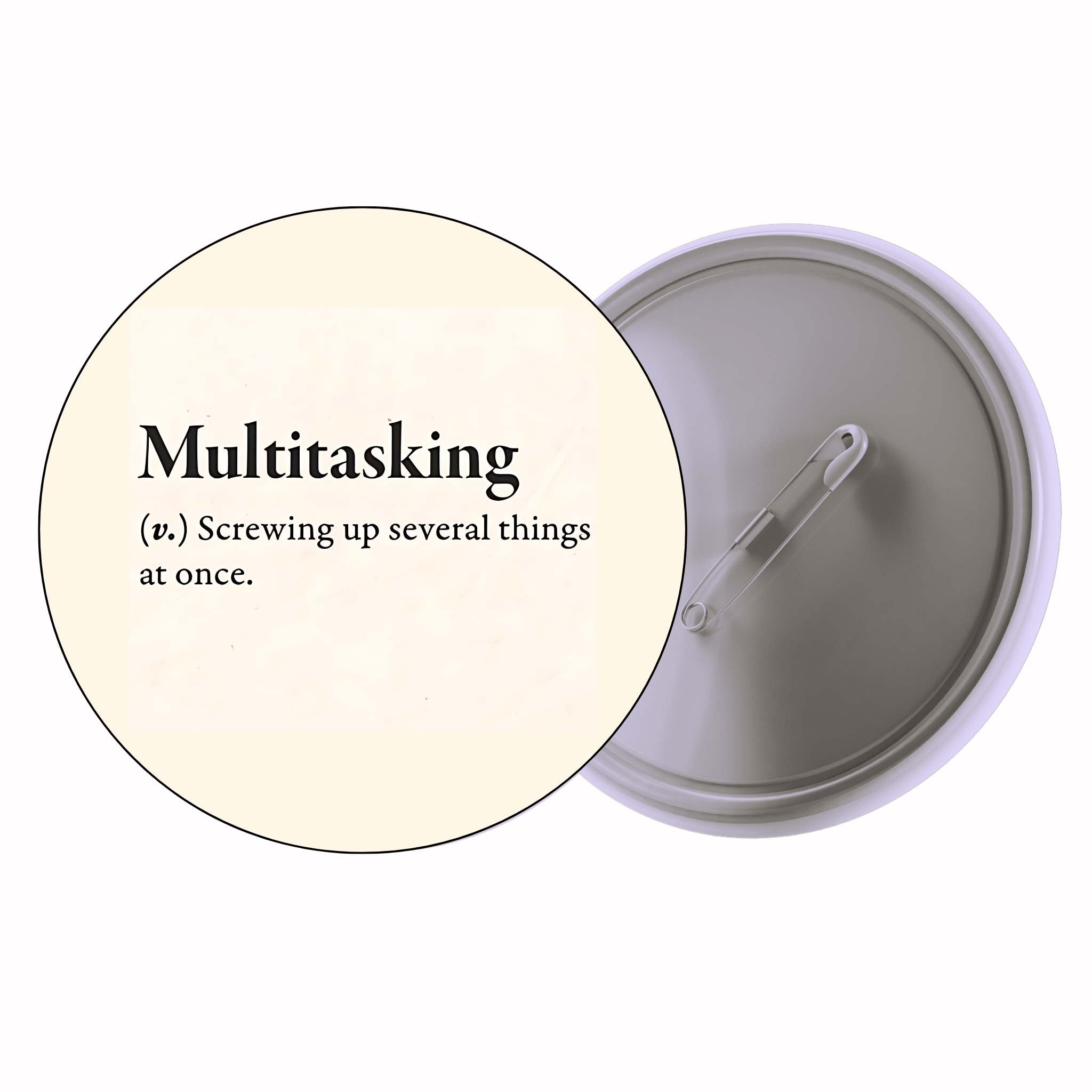 Multitasking – Doing Several Things At Once | Colorful Quote Badge