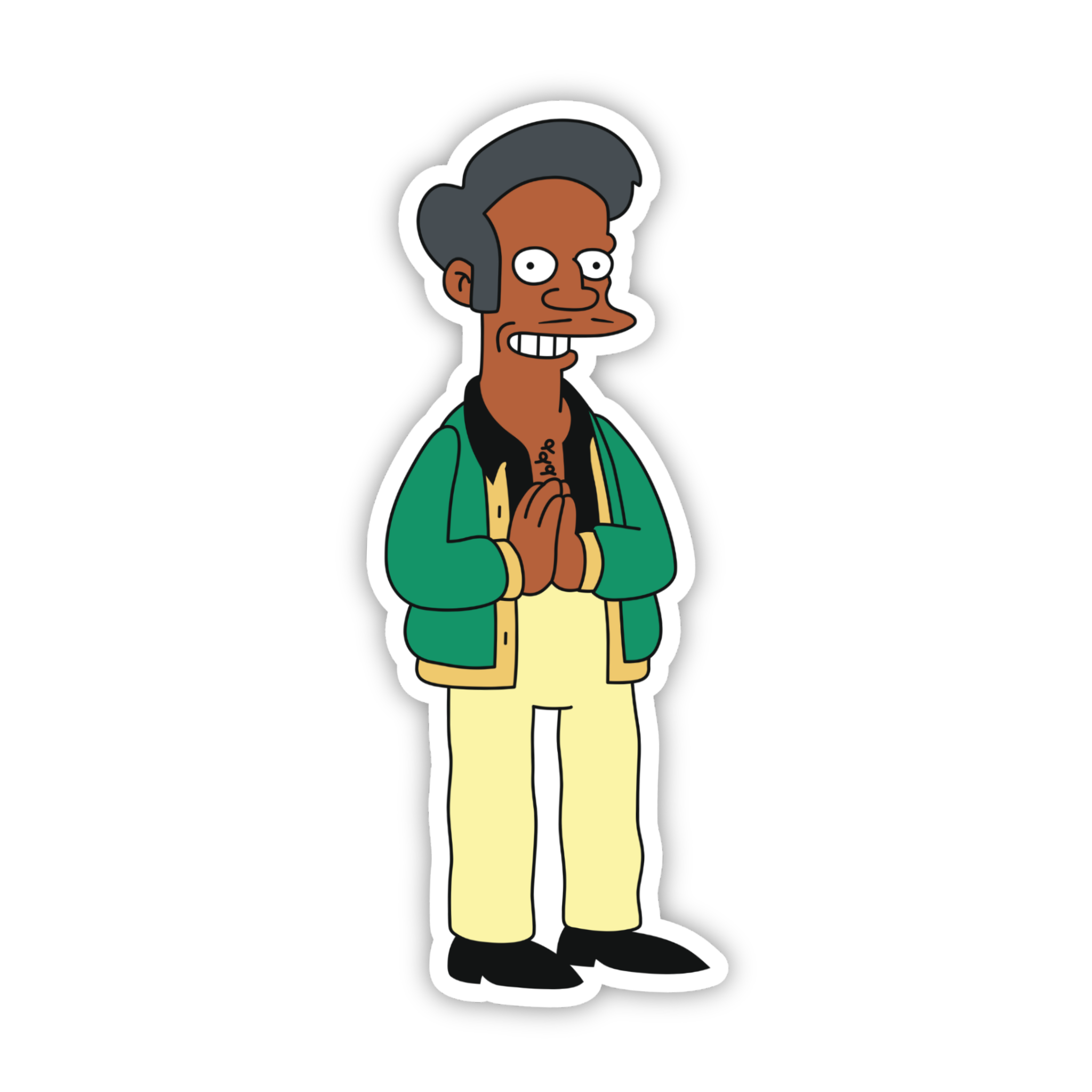 Animated Yellow Family Pose 91 Cartoon Sticker