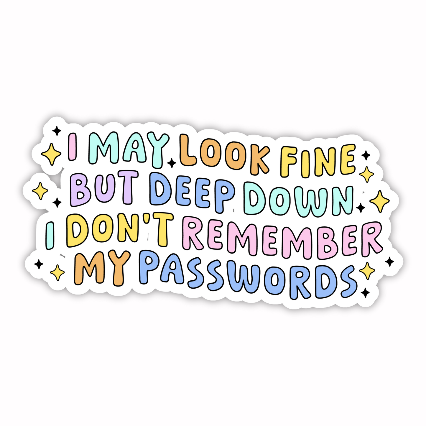 Workplace Stickers - Don’t Remember Passwords