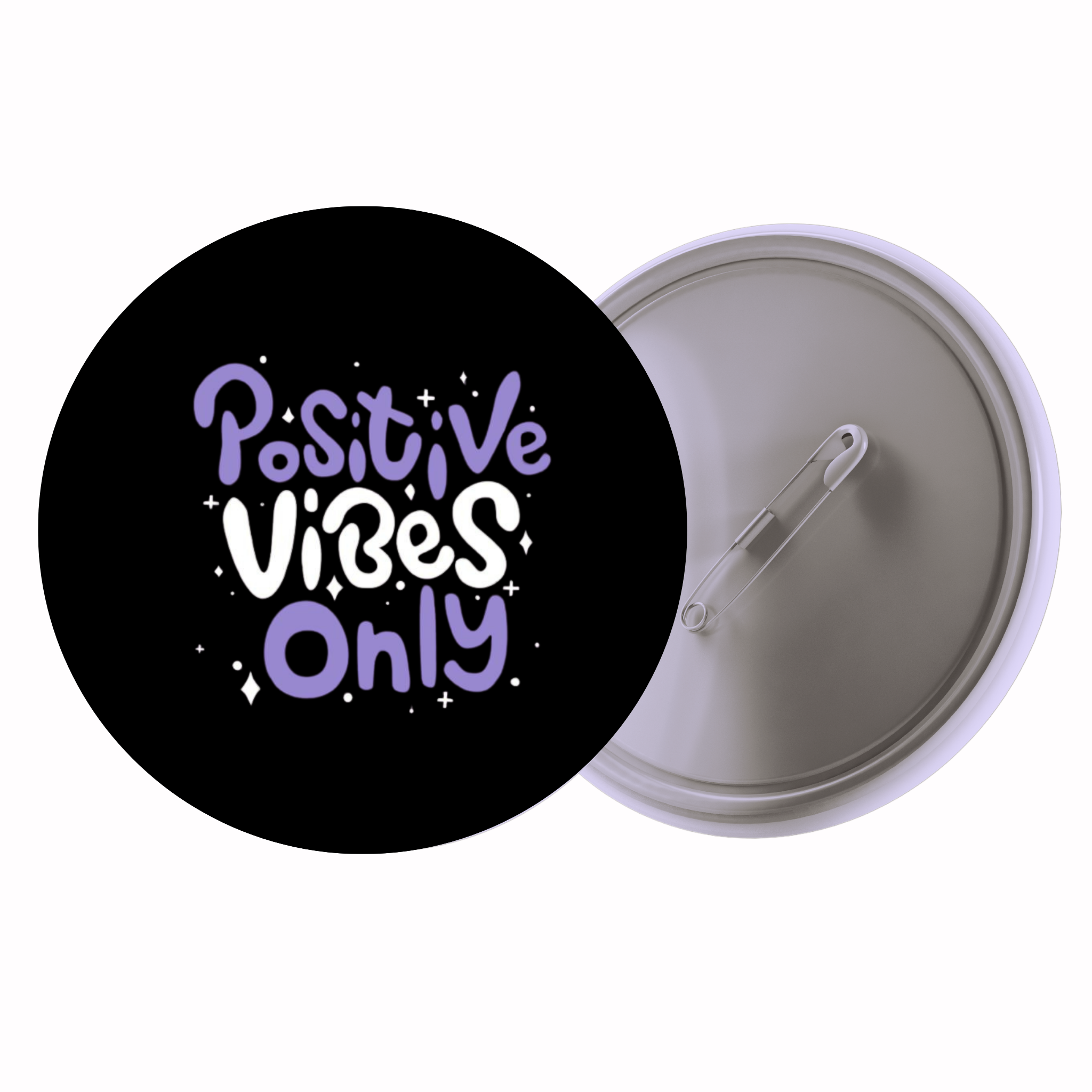 Positive Vibes Only | Colorful Quote Badge