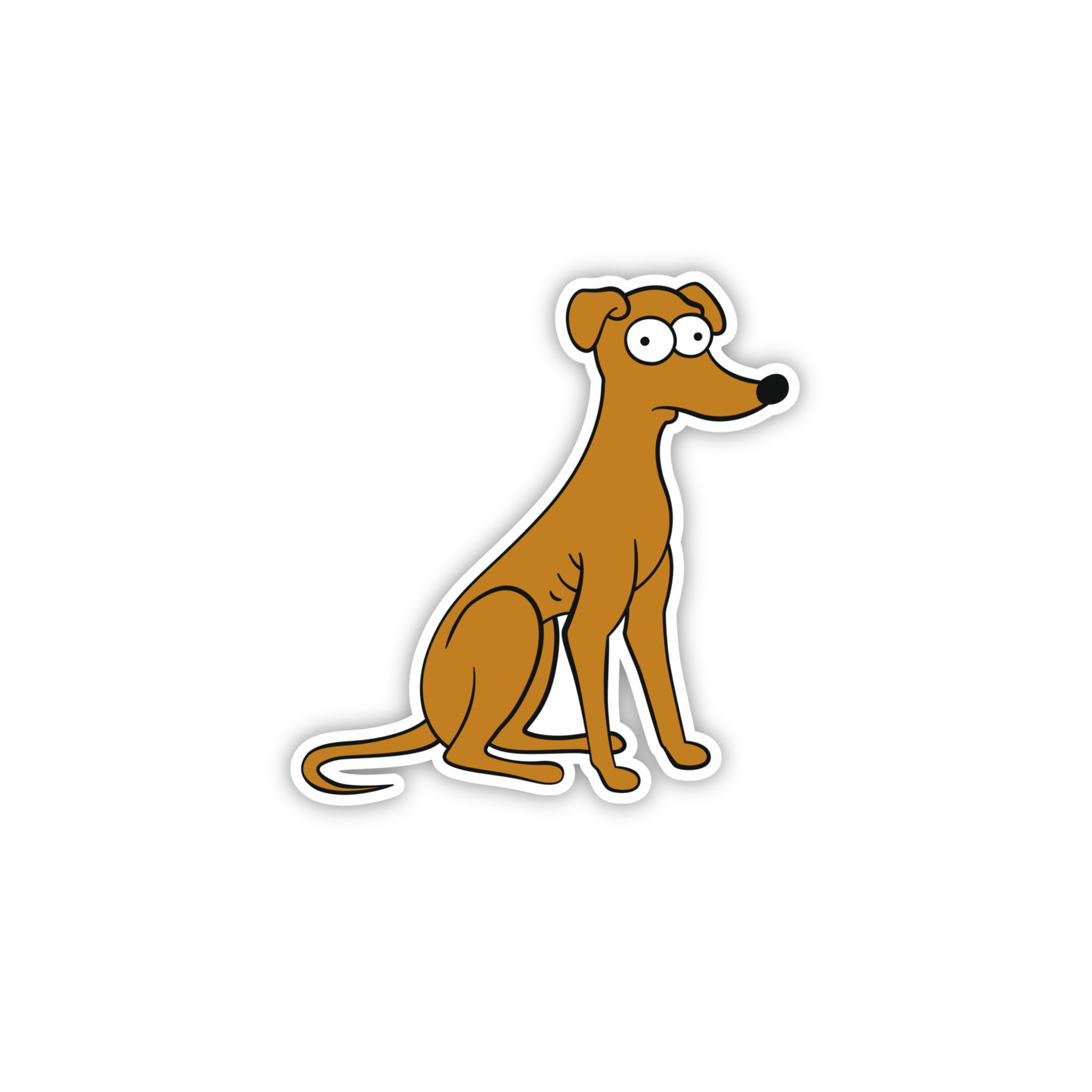 Animated Yellow Family Pose 95 Cartoon Sticker