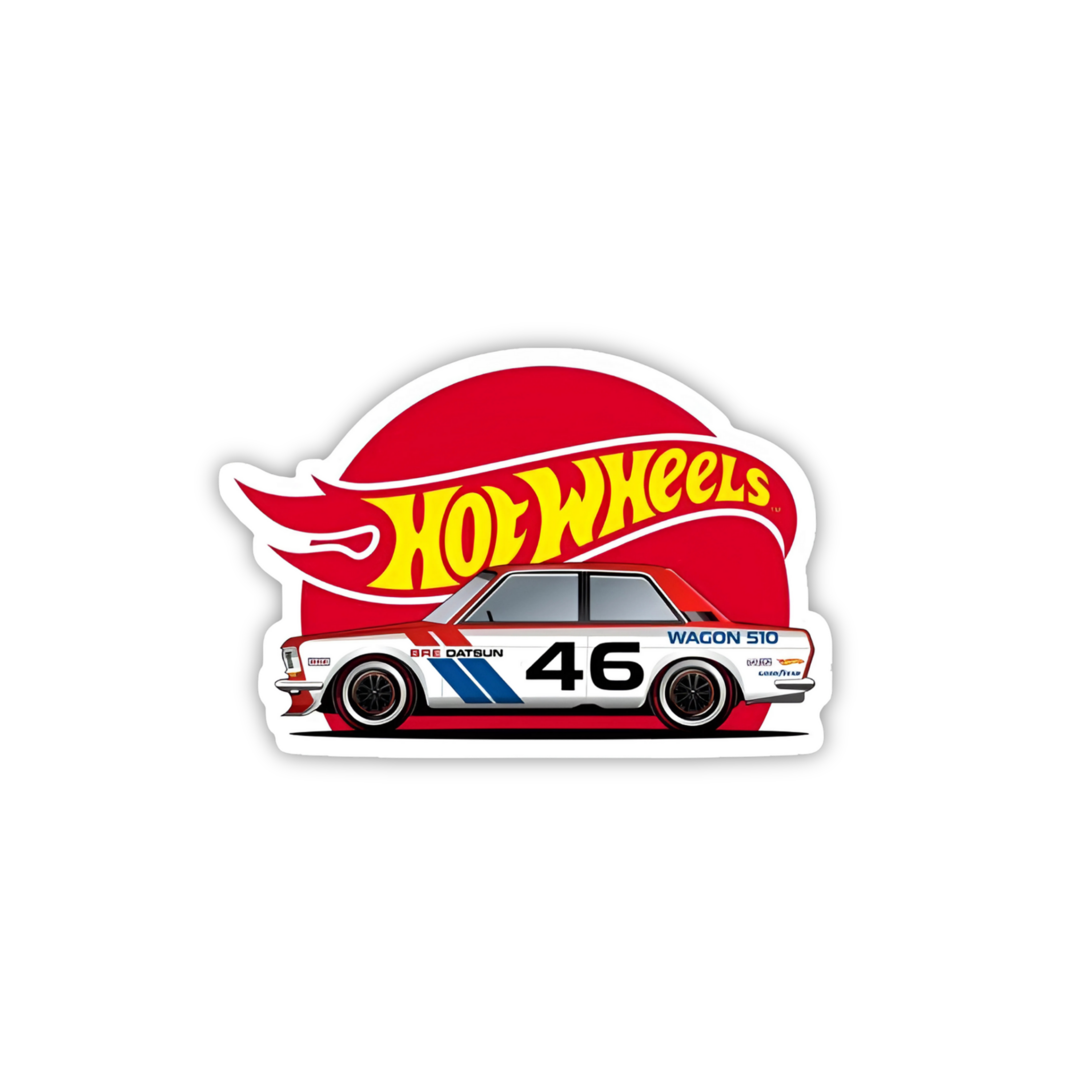 Hot Wheels Supercar Design #96 Premium Car Sticker