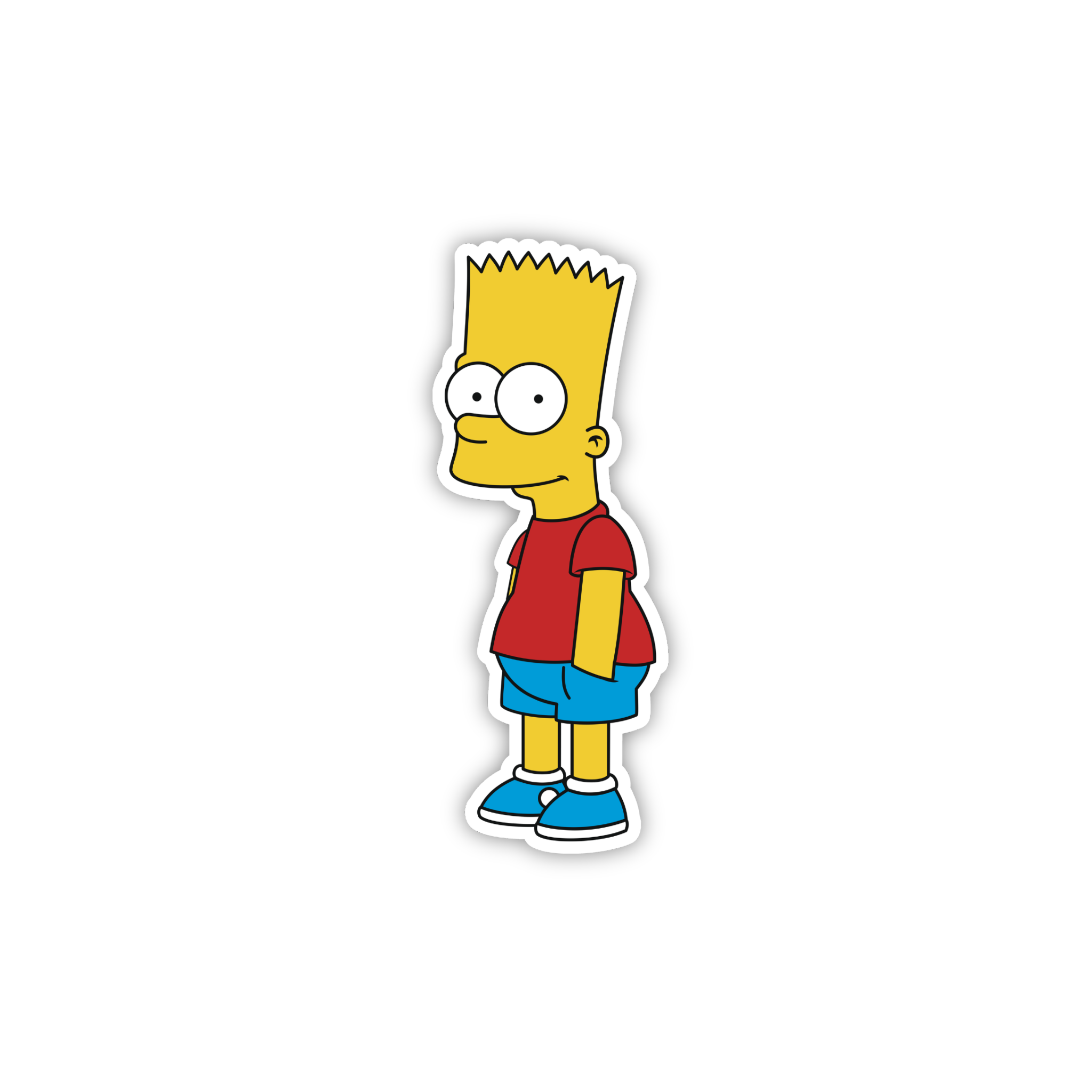 Animated Yellow Family Pose 09 Cartoon Sticker
