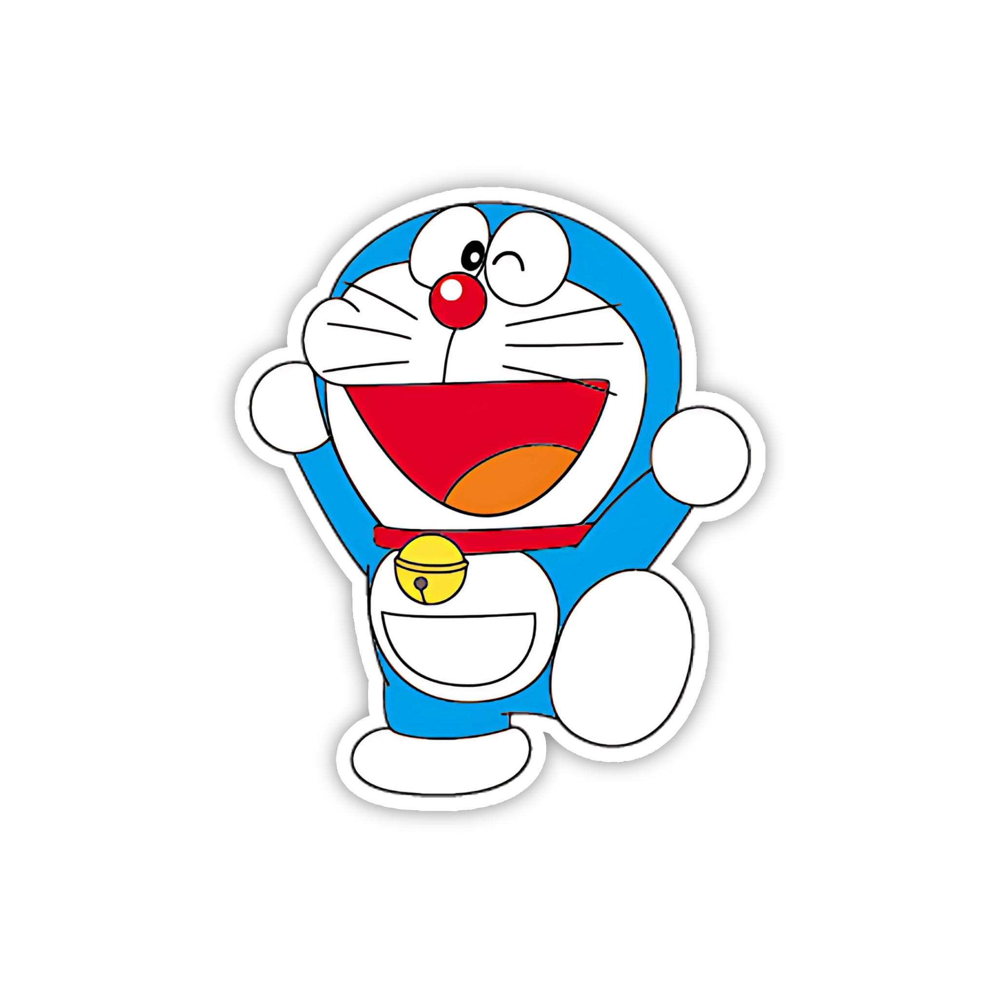 Doraemon Laughing Pose Sticker