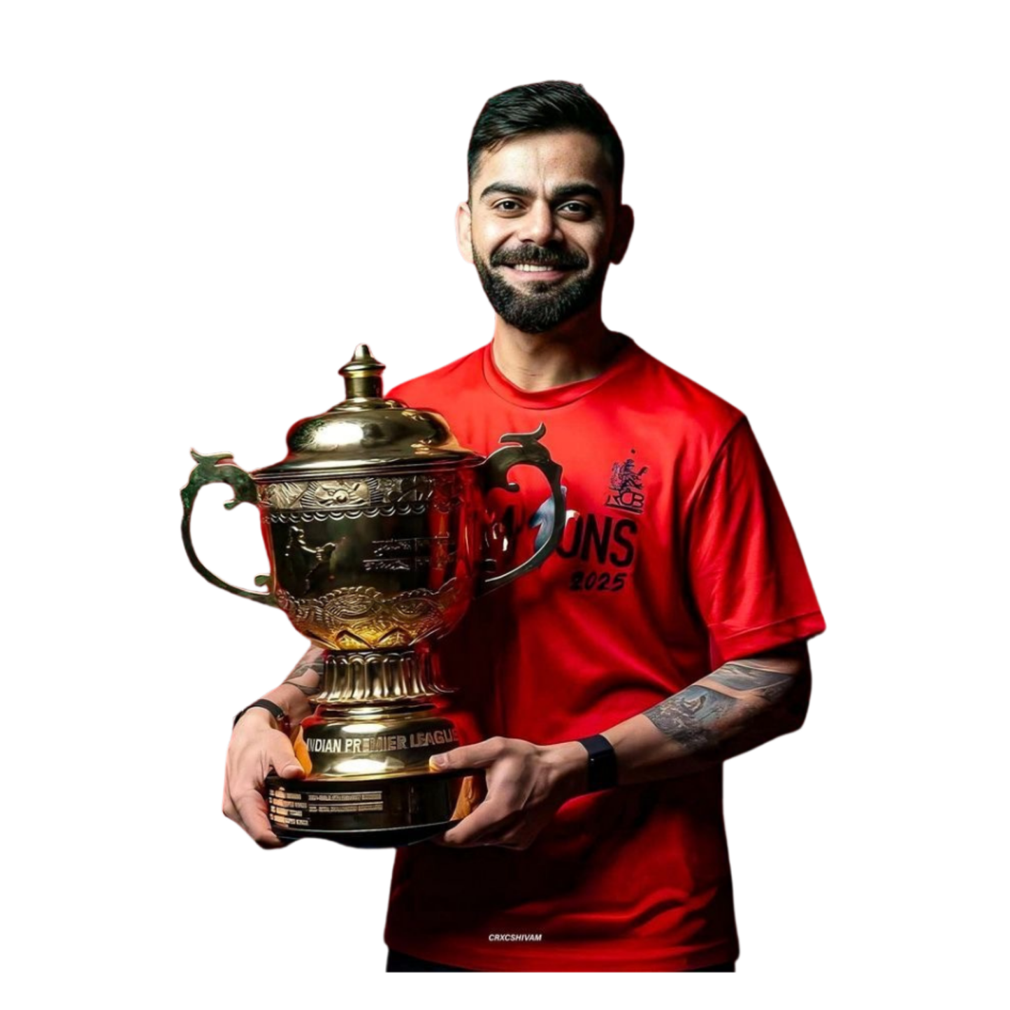 Cricket Stickers - Trophy Winner Virat Kohli