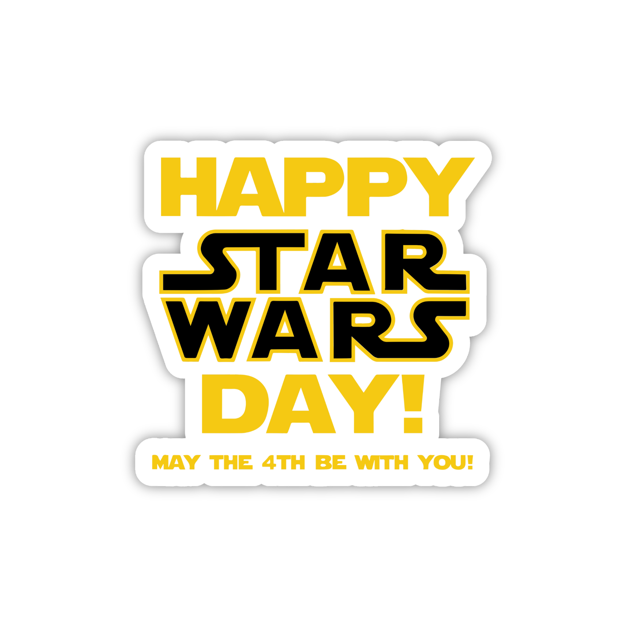 Happy Star Wars Day Sticker